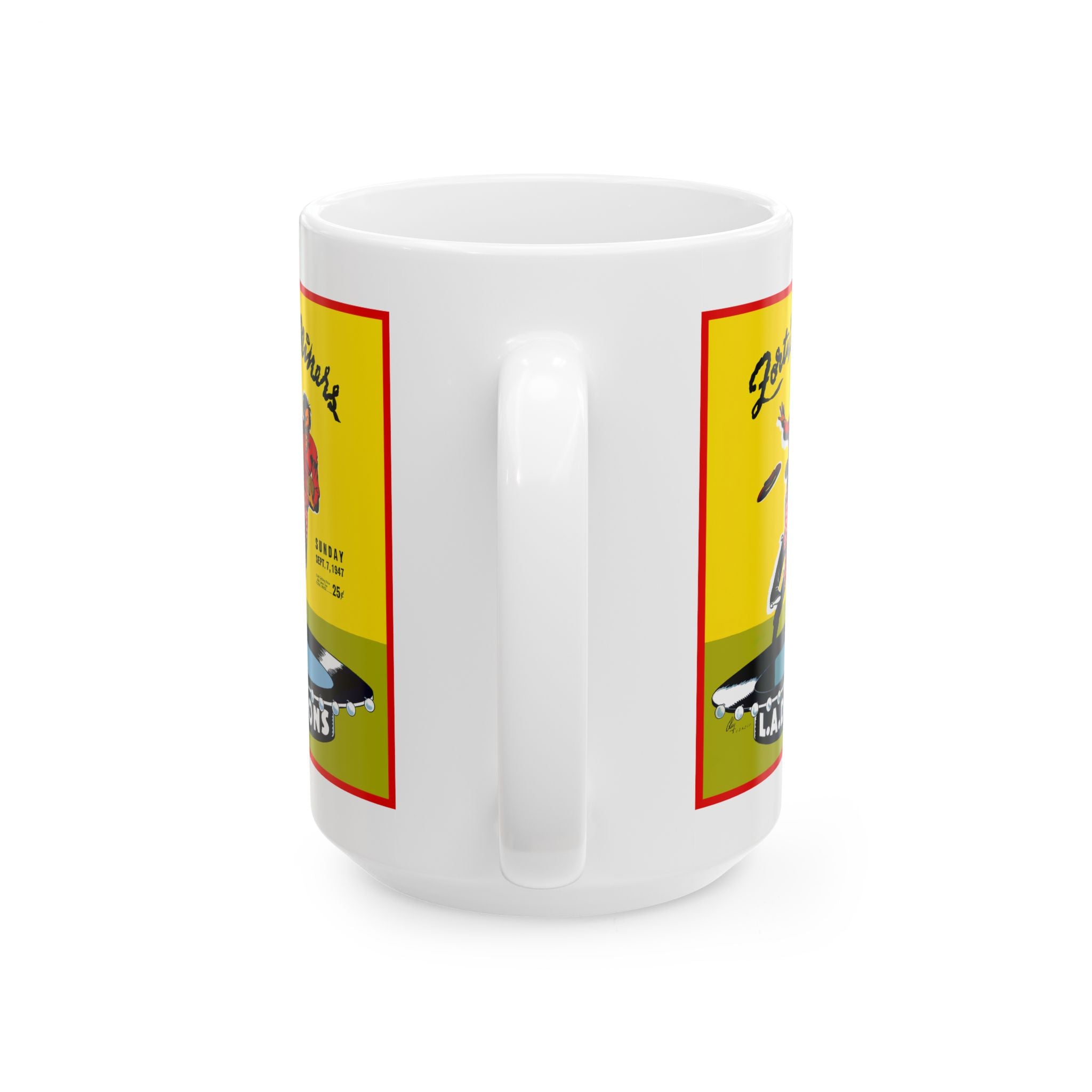 Vintage 1947 Football 49ers Los Angeles Dons Ceramic Mug, Sports Fan Gift, Coffee Cup, Retro Sports Memorabilia, Football Enthusiast, Unique