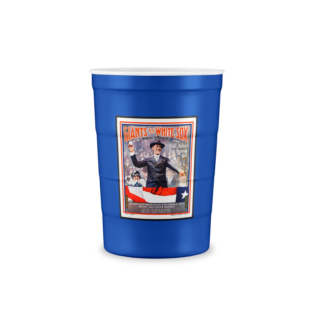 1917 Baseball World Series Giants-White Sox Reusable Steel Party Cup — Eco-Friendly Stainless Drink Tumbler