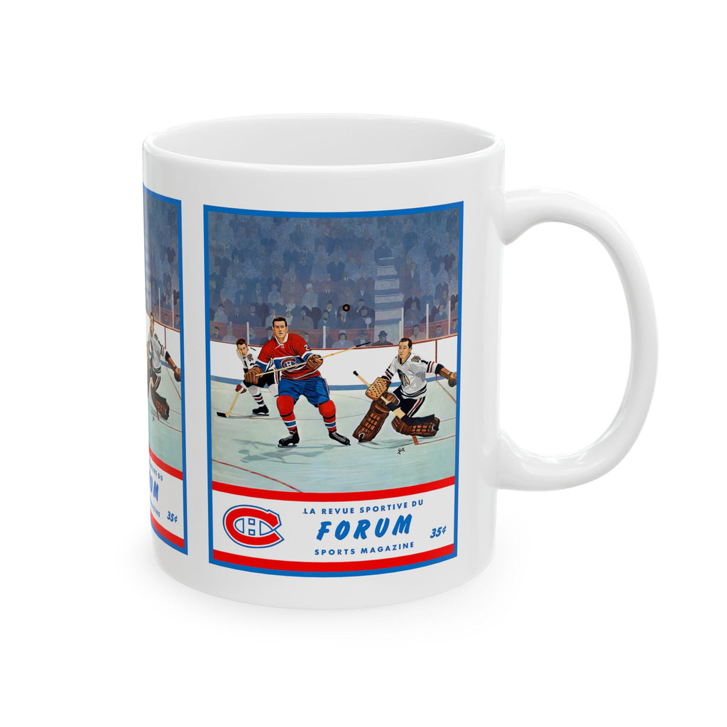 1962-1963 Vintage Montreal Canadiens Hockey Program Cover  - Ceramic Mug, 11oz