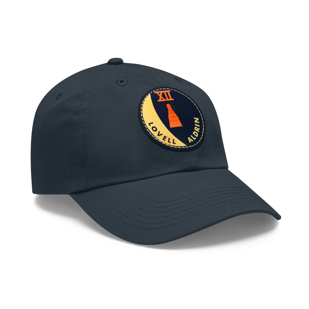 NASA Gemini 12 - Flight Patch - Dad Hat with Leather Patch (Round)