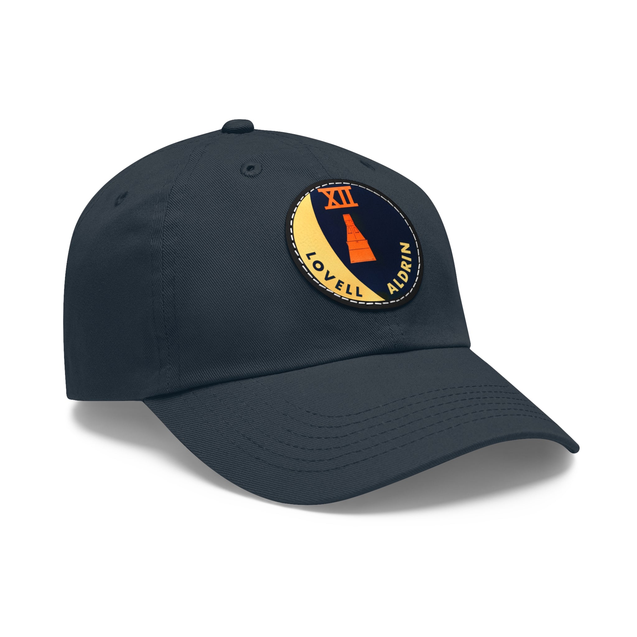 NASA Gemini 12 - Flight Patch - Dad Hat with Leather Patch (Round)