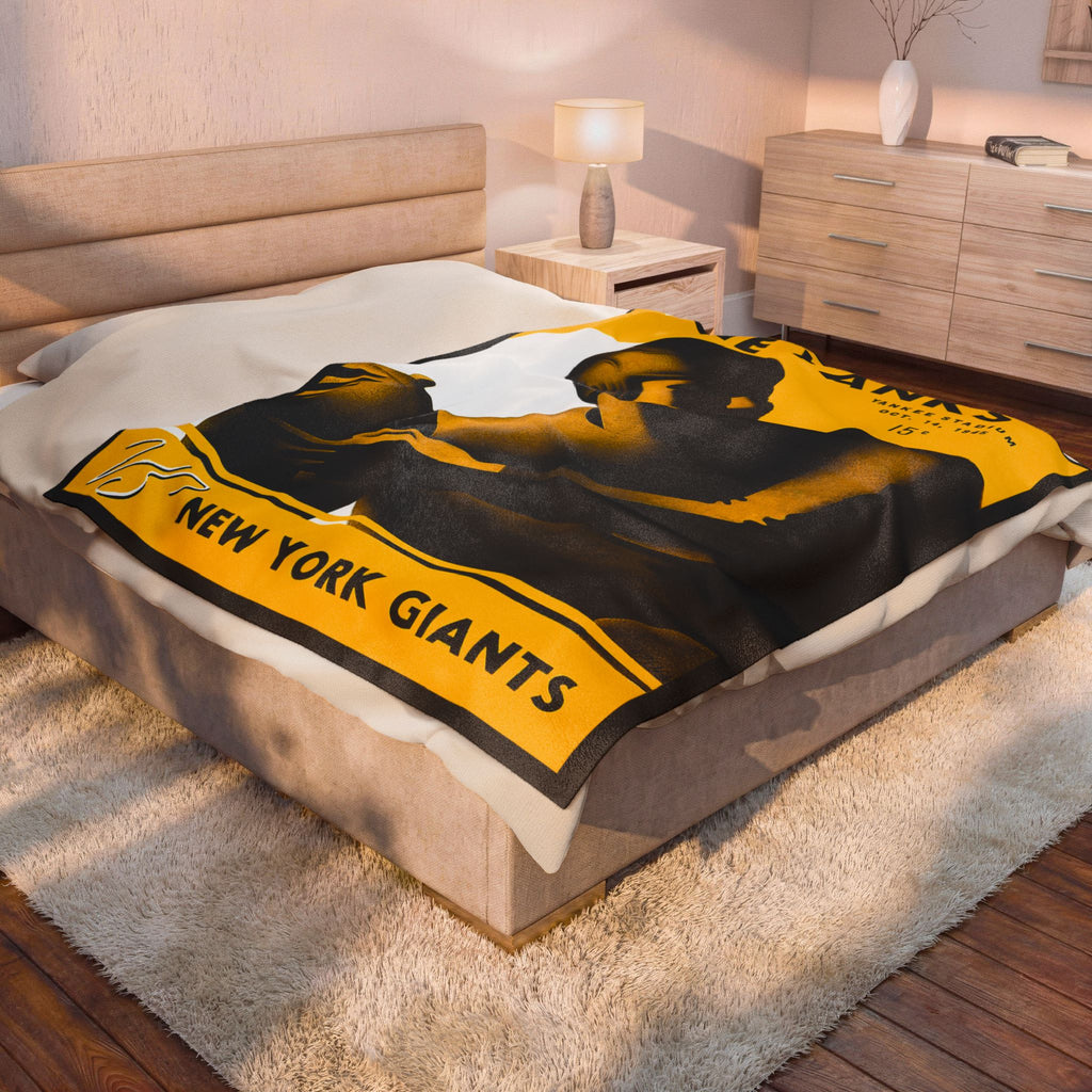 Blanket, 1945 Boston Yanks Football New York Giants Plush Throw for Football Fans, Sports Enthusiasts, Football Lovers, Home Decor, Gifts