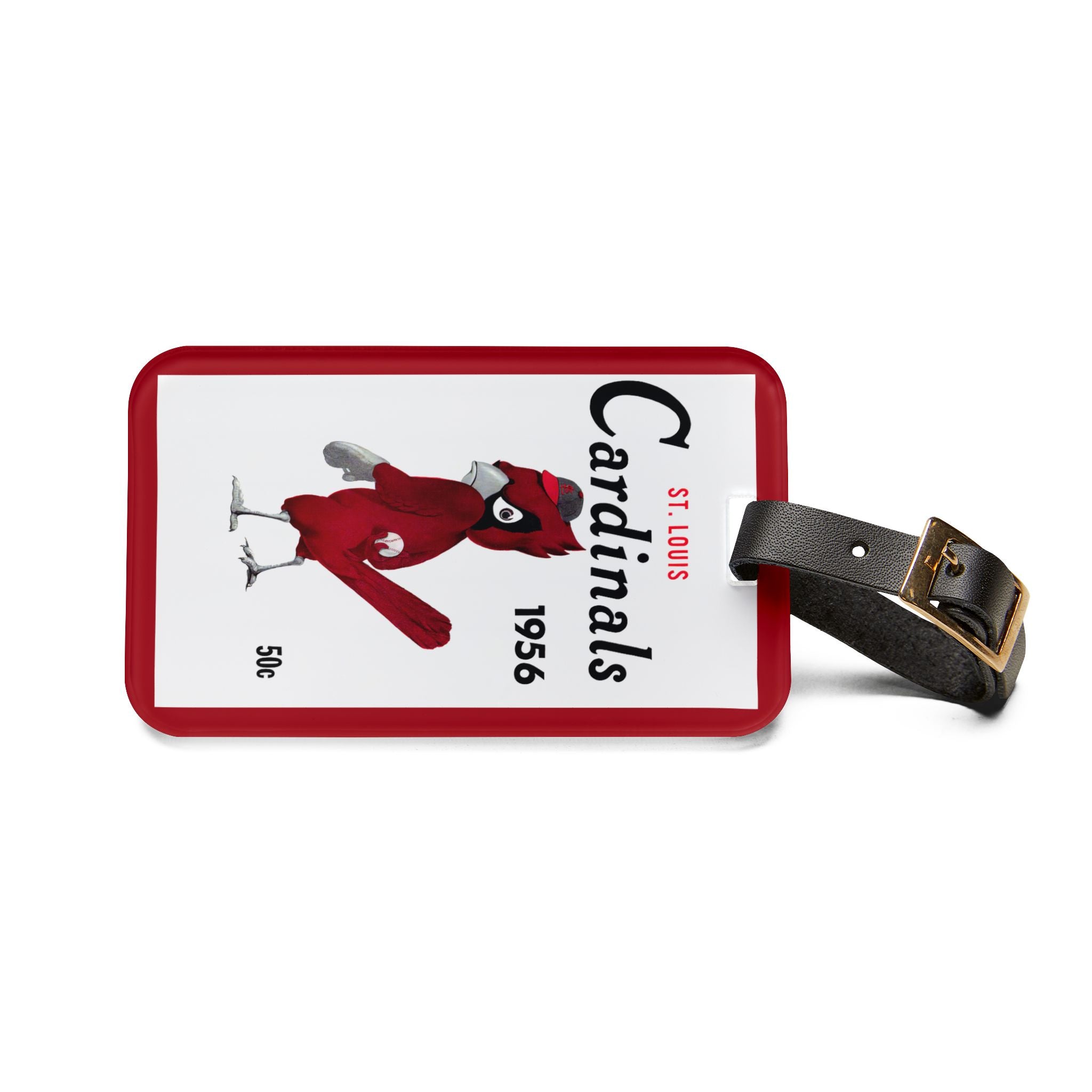1956 Baseball Cardinals Luggage Tag | Vintage St. Louis Baseball