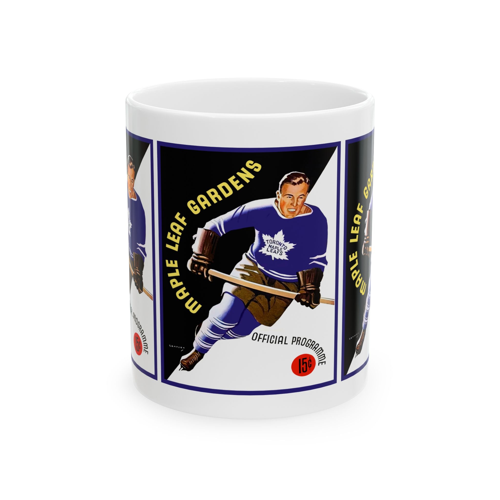 Hockey Ceramic Mug, 1938-1939 Toronto Maple Leafs Memorabilia Cup, Sports Fan Gift, Vintage Hockey Team, Hockey Collector's Item