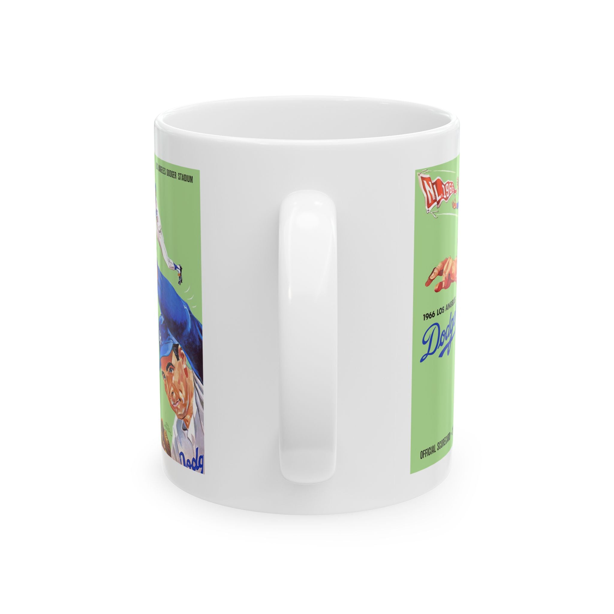 1966 Vintage Los Angeles Dodgers Program Cover - Ceramic Mug, 11oz