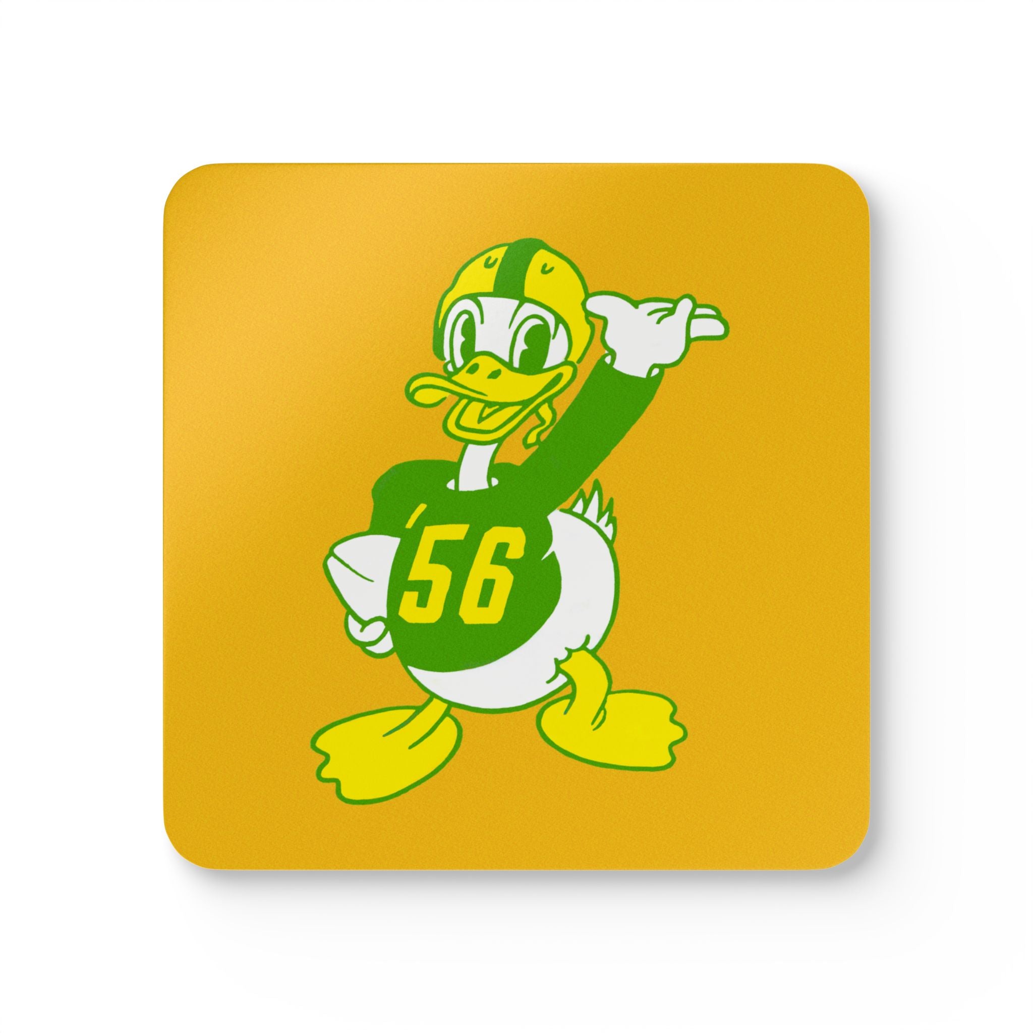 1956 Vintage Oregon Football - Corkwood Coaster Set