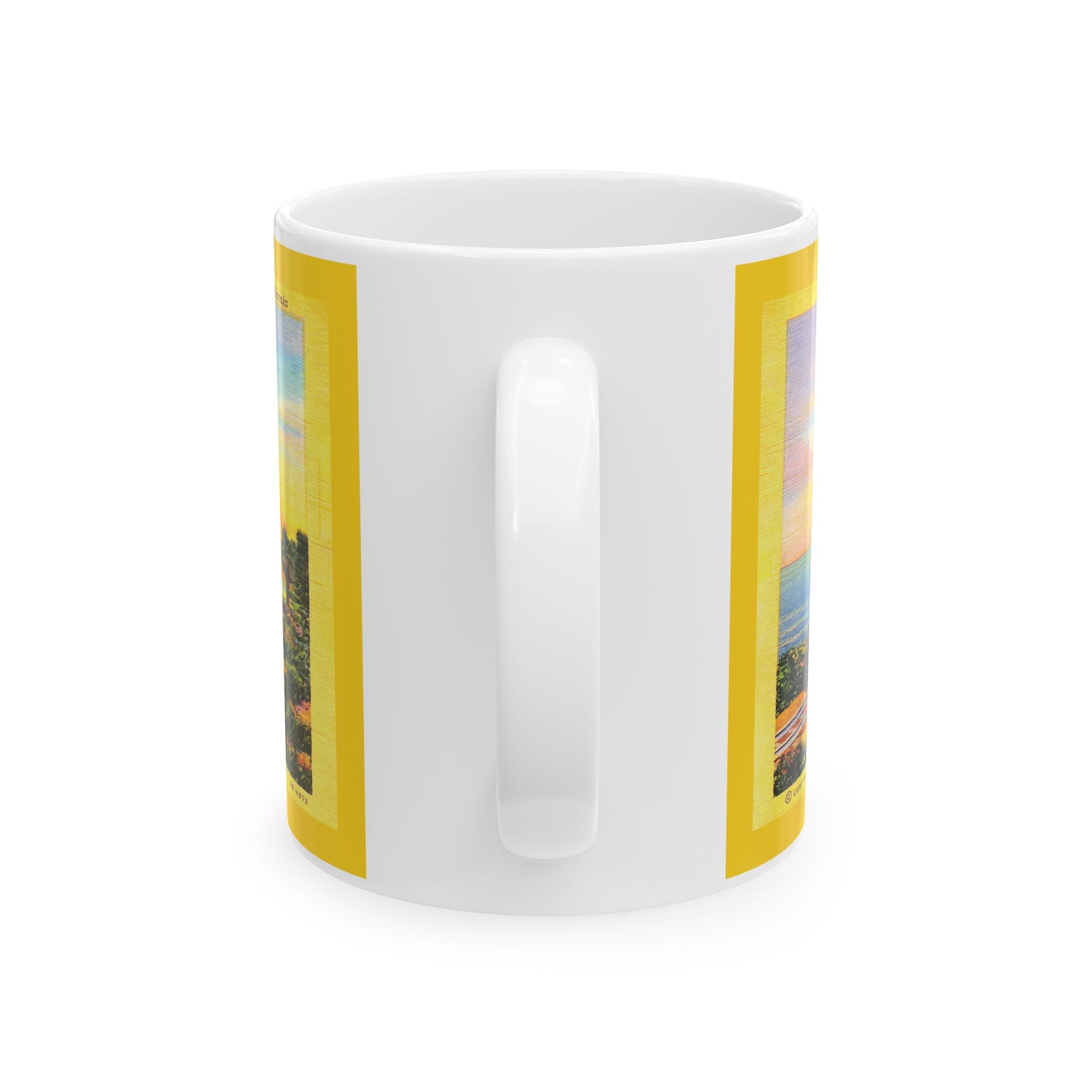 Vintage Southern Pacific Railroad Postcard Ceramic Mug, 11oz, 15oz - Daylight Coastline, Gift for Train Enthusiasts, Railroad