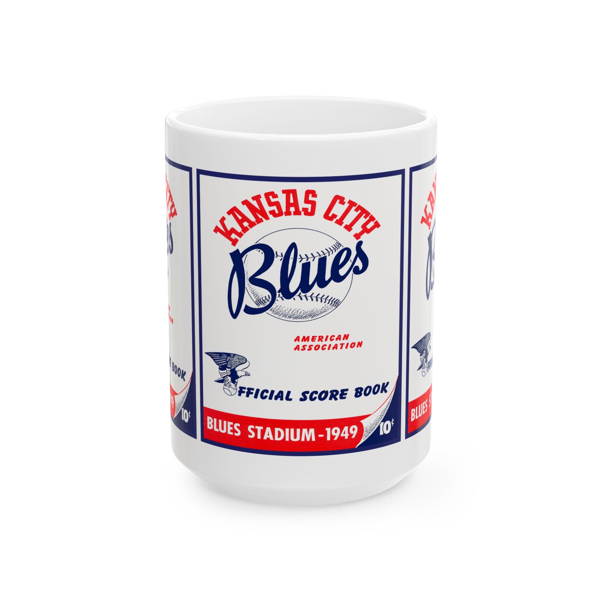 1949 Baseball Kansas City Blues Mug | Vintage Baseball Ceramic Coffee Cup 11 oz and 15 oz