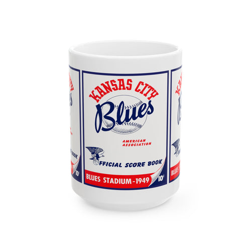 1949 Baseball Kansas City Blues Mug | Vintage Baseball Ceramic Coffee Cup 11 oz and 15 oz