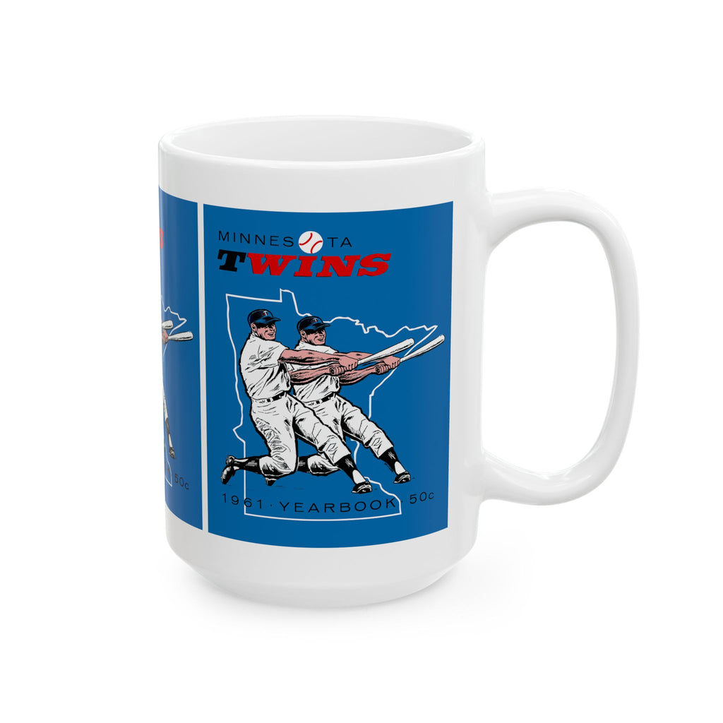 1961 Minnesota Twins Baseball Ceramic Mug, Sports Fan Gift, Baseball Lover Cup, Vintage Sports Mug, Baseball Collectible, Retro Baseball Mug