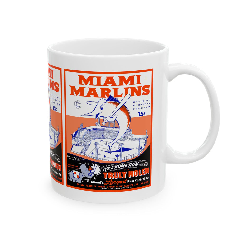 1956 Baseball Miami Marlins Ceramic Mug — Vintage Baseball Team Coffee Cup (11oz & 15oz)