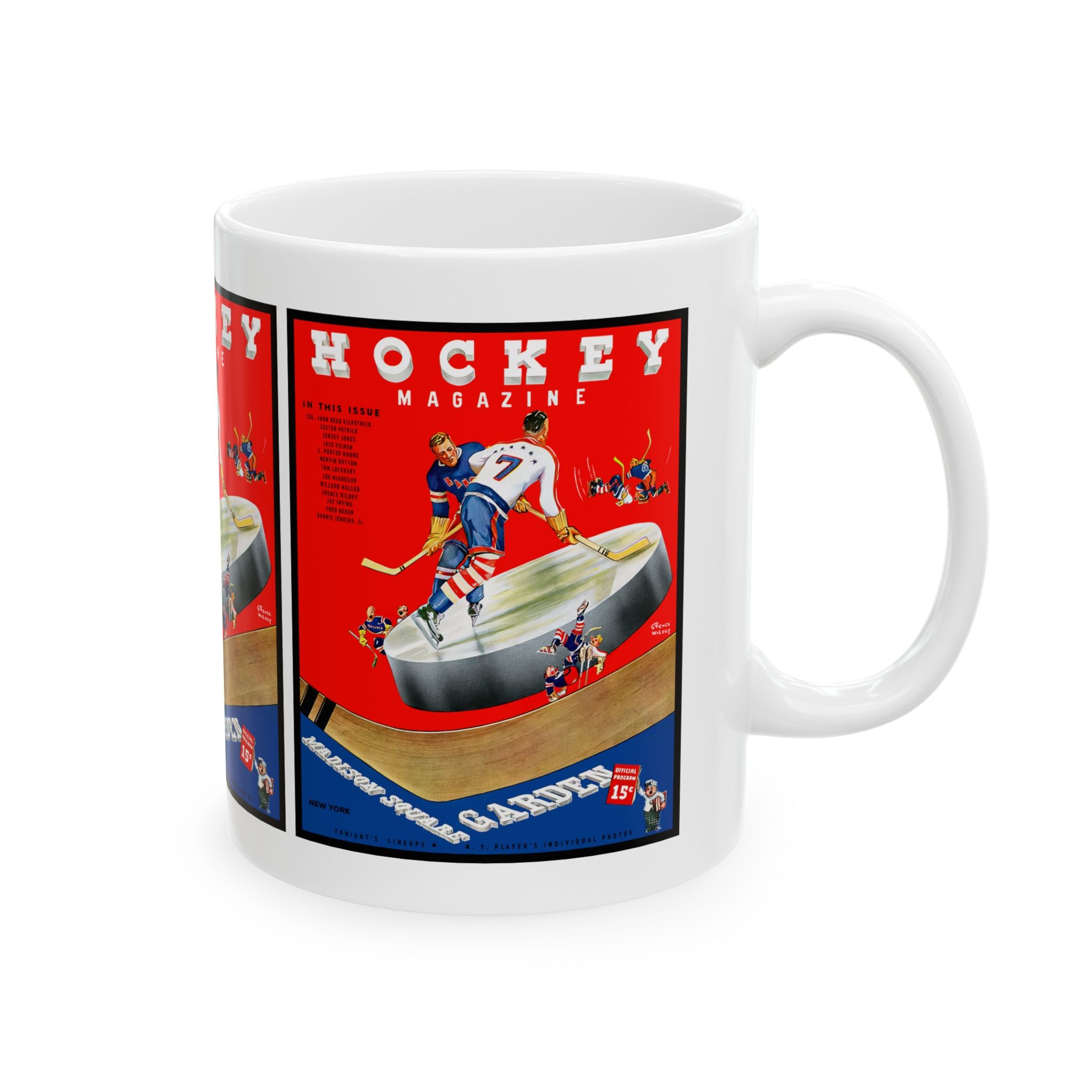 Ceramic Mug, 1938-1939 Hockey New York Americans, Hockey Fan Gift, Sports Memorabilia, Vintage Sports Mug, Hockey Collectible, Team Spirit