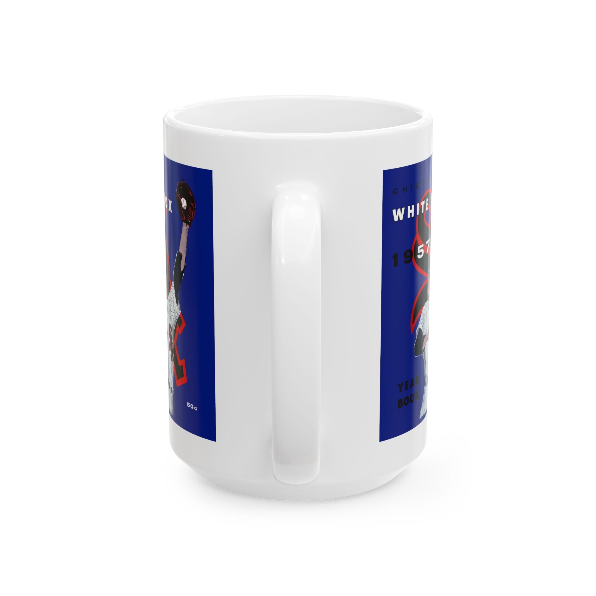 1957 Chicago White Sox Vintage Yearbook Cover Ceramic Mug (11oz, 15oz)