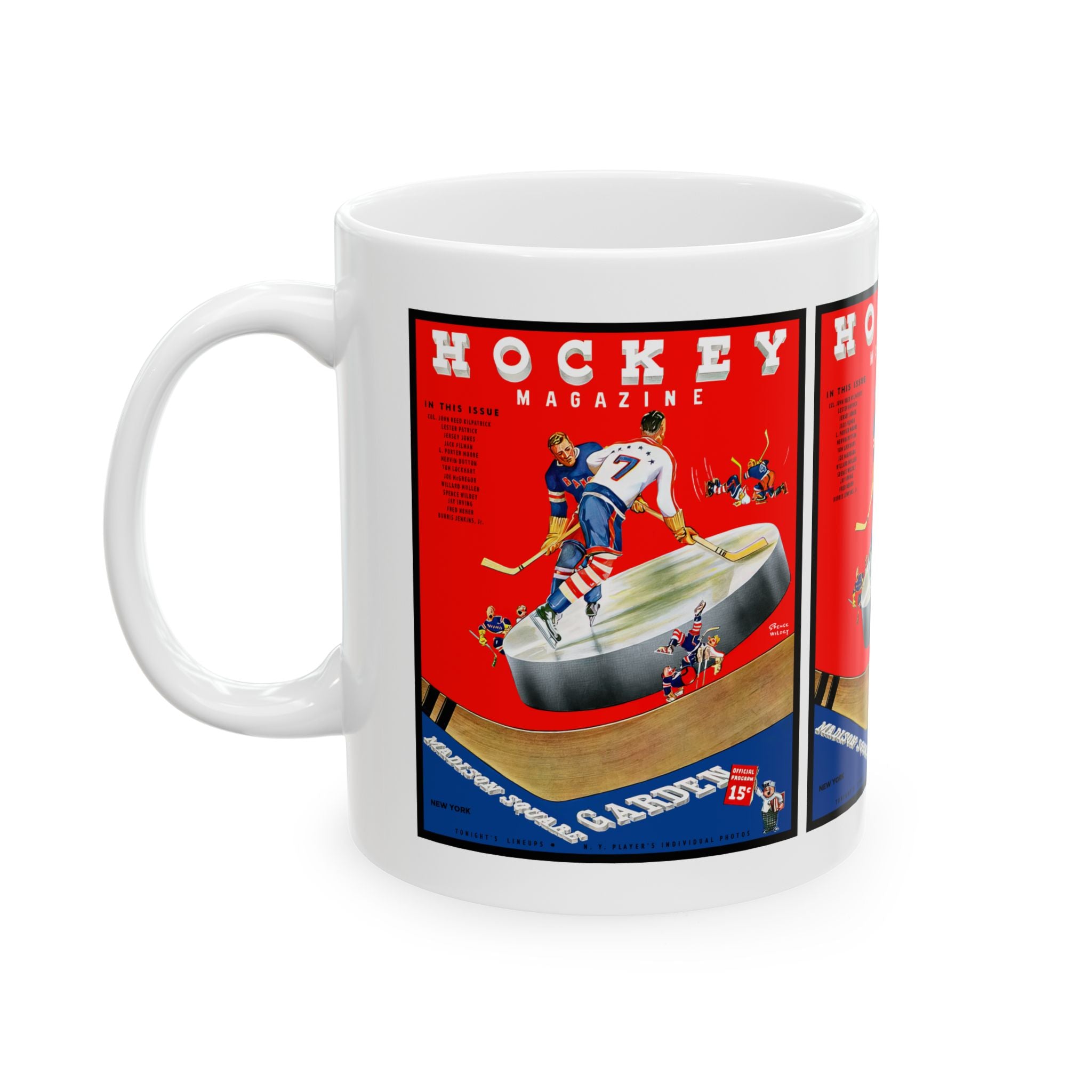 Ceramic Mug, 1938-1939 Hockey New York Americans, Hockey Fan Gift, Sports Memorabilia, Vintage Sports Mug, Hockey Collectible, Team Spirit