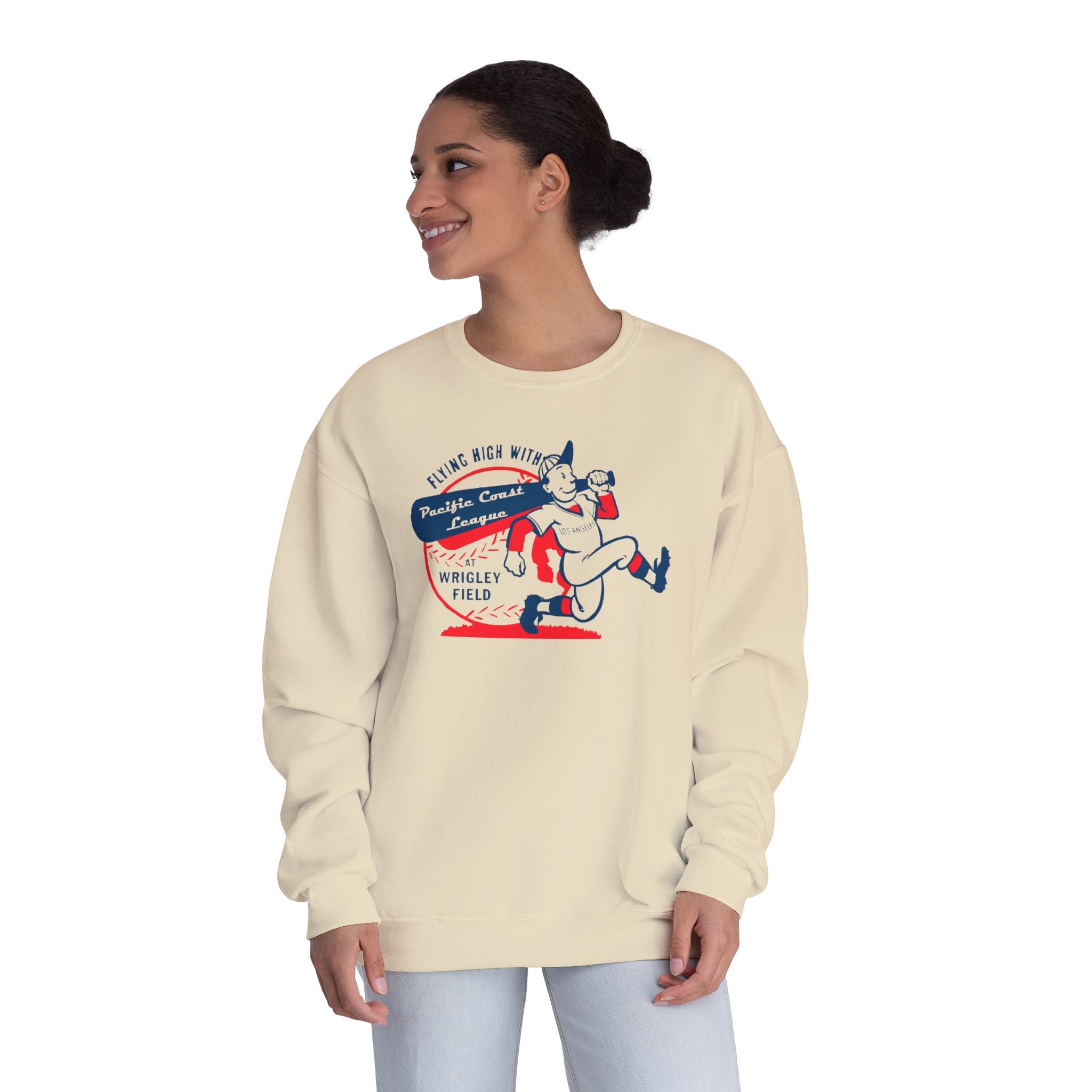 Vintage Pacific Coast League Los Angeles Wrigley Field Crewneck Sweatshirt