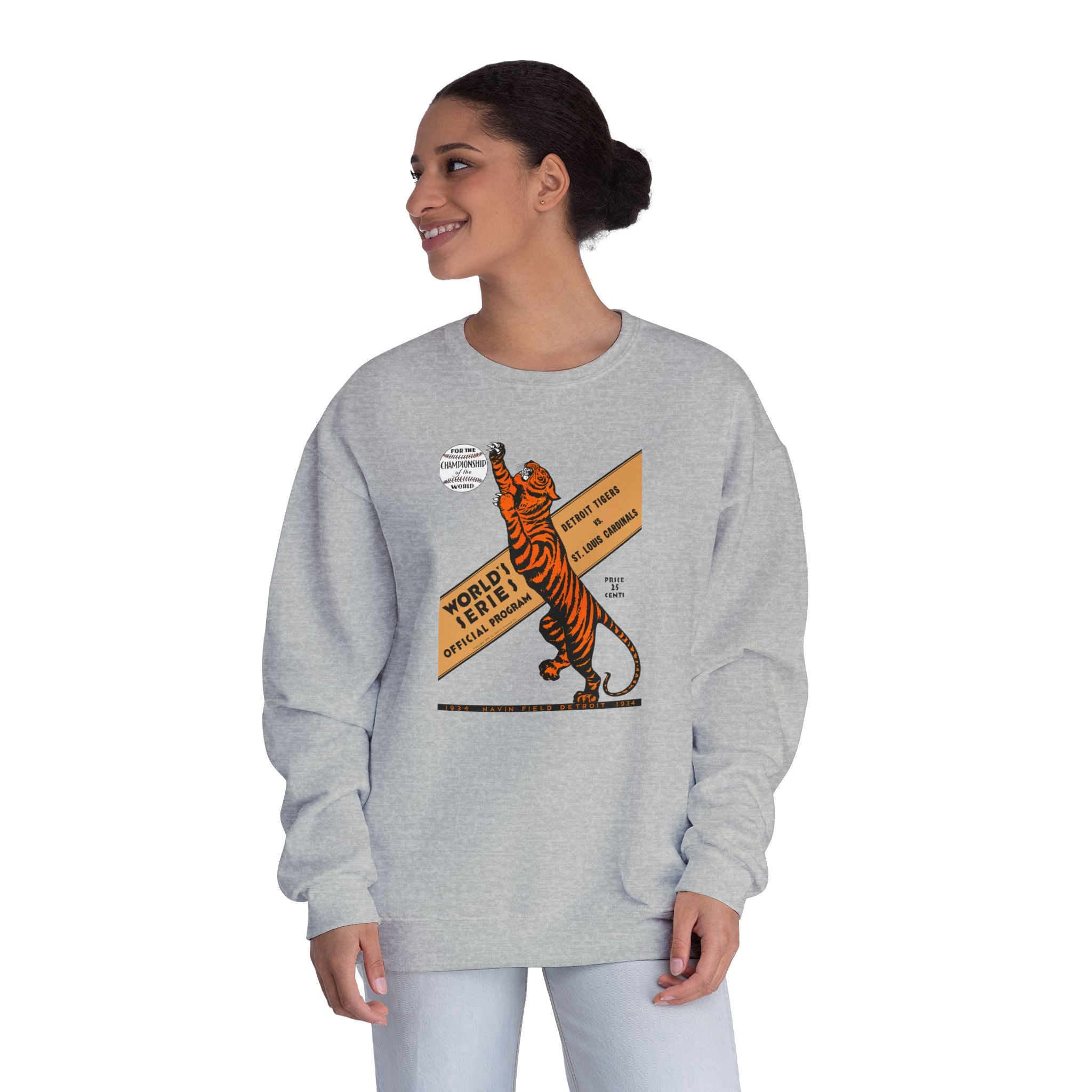1934 Vintage Cardinals - Tigers Baseball World Series -  NuBlend® Crewneck Sweatshirt