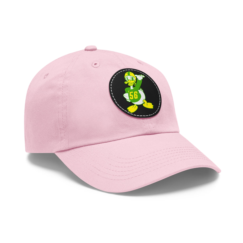 1956 Vintage Oregon Football - Dad Hat with Leather Patch (Round)