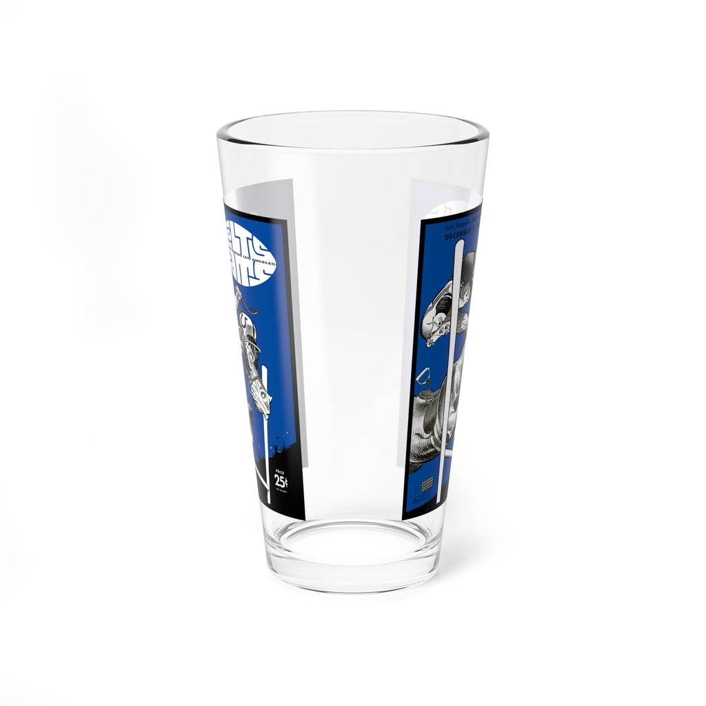 1961 Baltimore to Los Angeles Football Mixing Glass, 16oz | Retro Sports Bar Glass