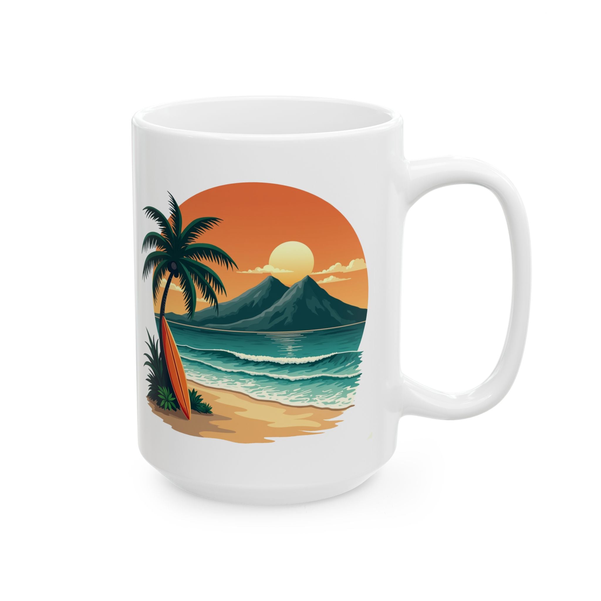 Mug - Retro Hawaii Ceramic Mug (11oz, 15oz)