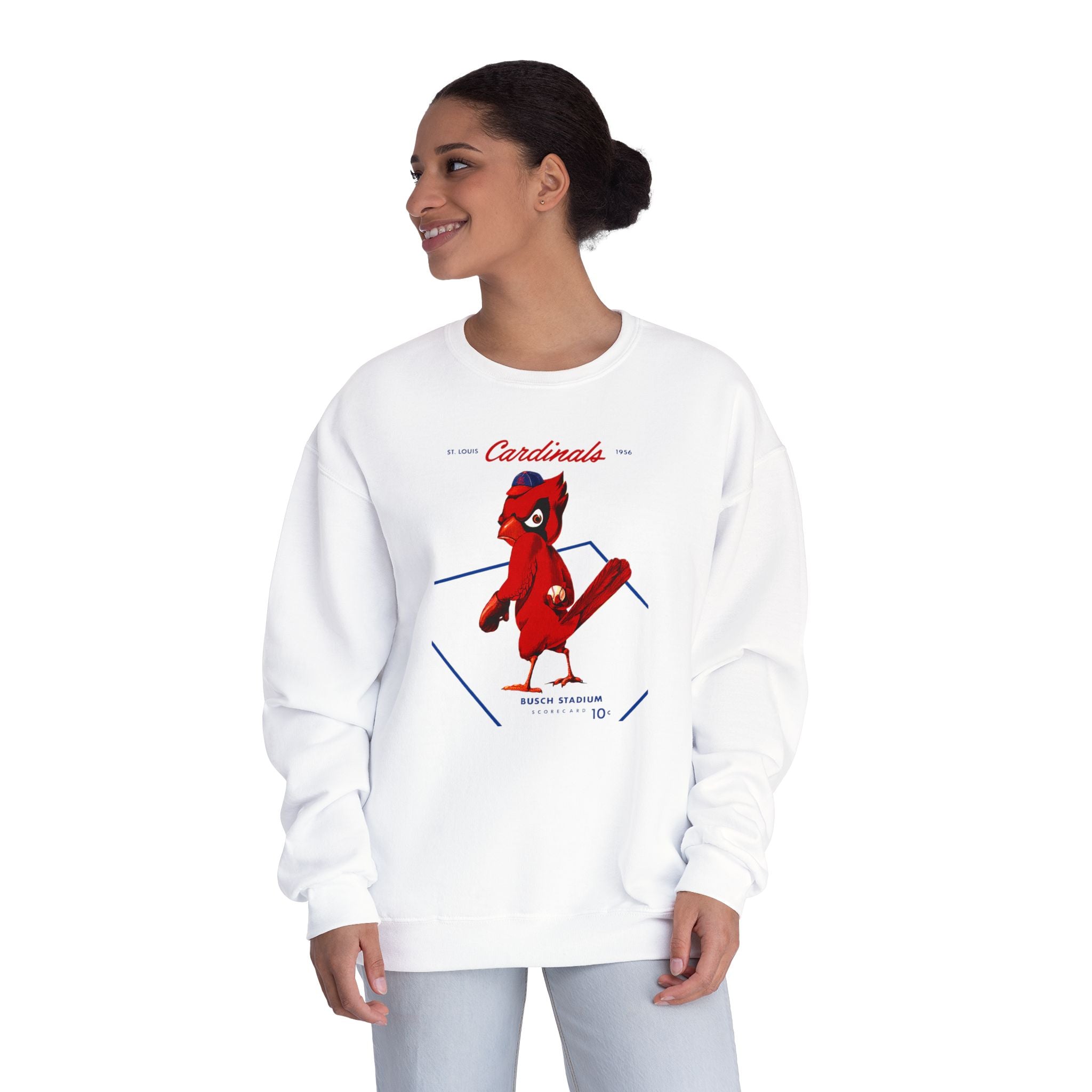 1956 Vintage Cardinals Baseball - Unisex NuBlend® Crewneck Sweatshirt