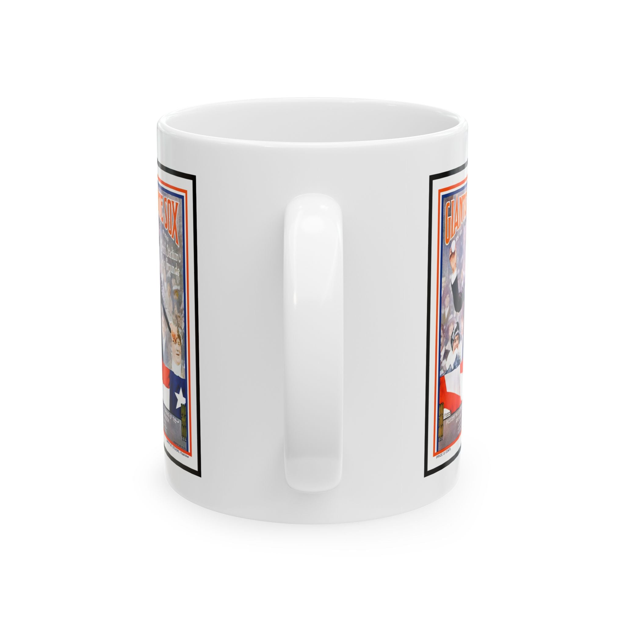 Vintage Baseball World Series Ceramic Mug, 1917 Giants-White Sox Fan Gift, Retro Sports Coffee Cup, Baseball Lover Gift, 11oz 15oz Mug