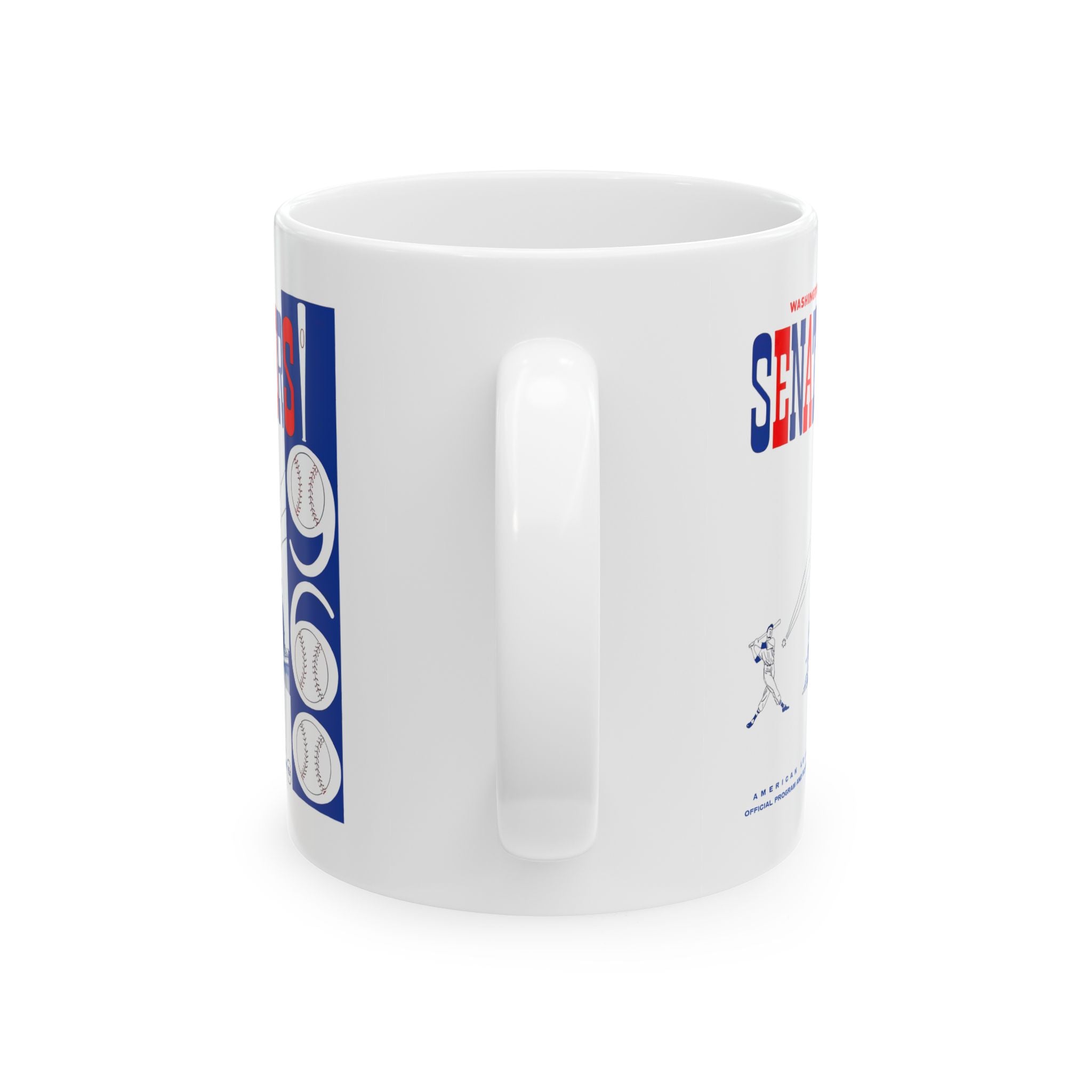 1960 Vintage Washington Senators Score Card Cover - Ceramic Mug, 11oz