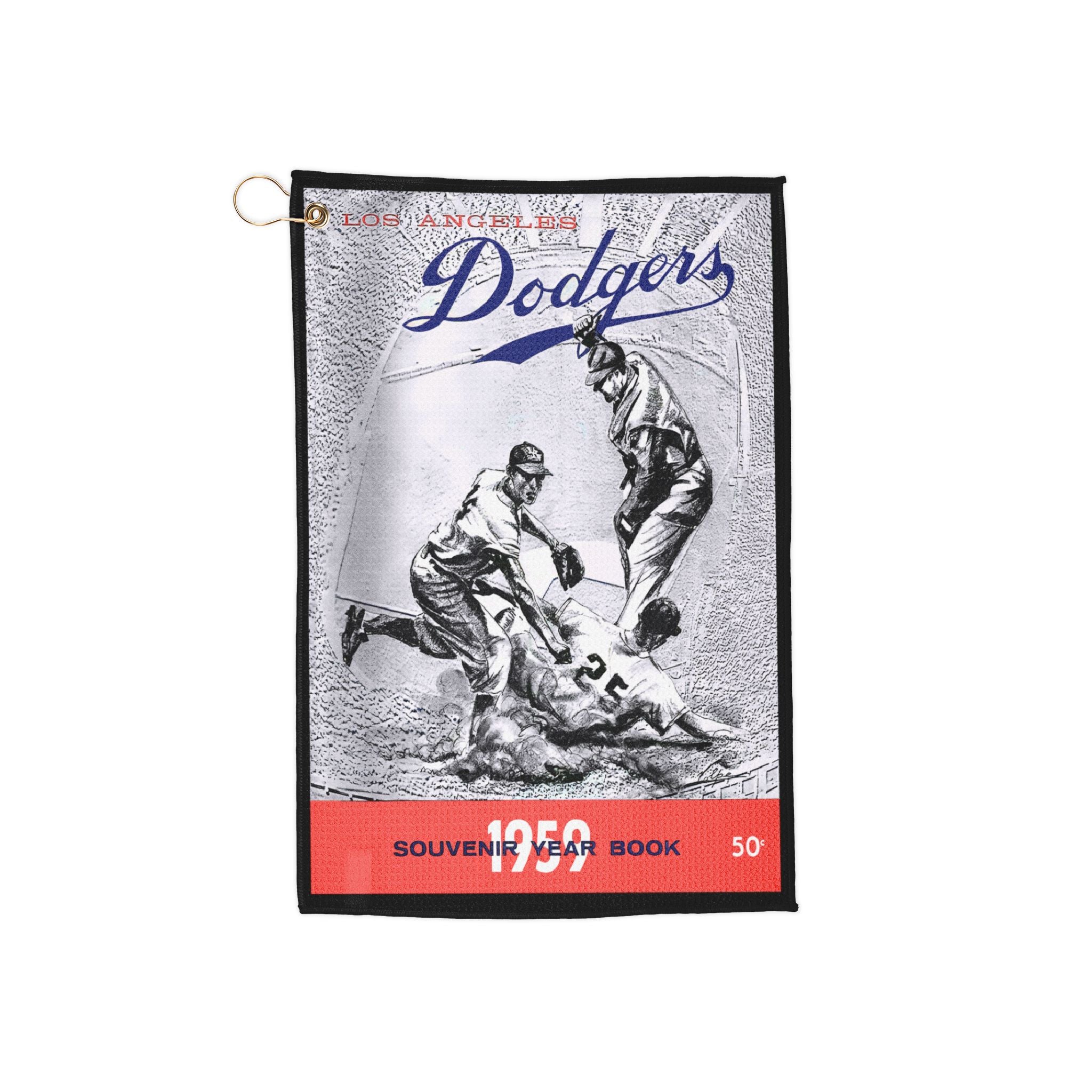 Vintage 1959 Baseball Dodgers Golf Towel - Retro Sports Athlete Gift, Golf Accessories, Sports Fan Decor, Golfing Gear, Sports