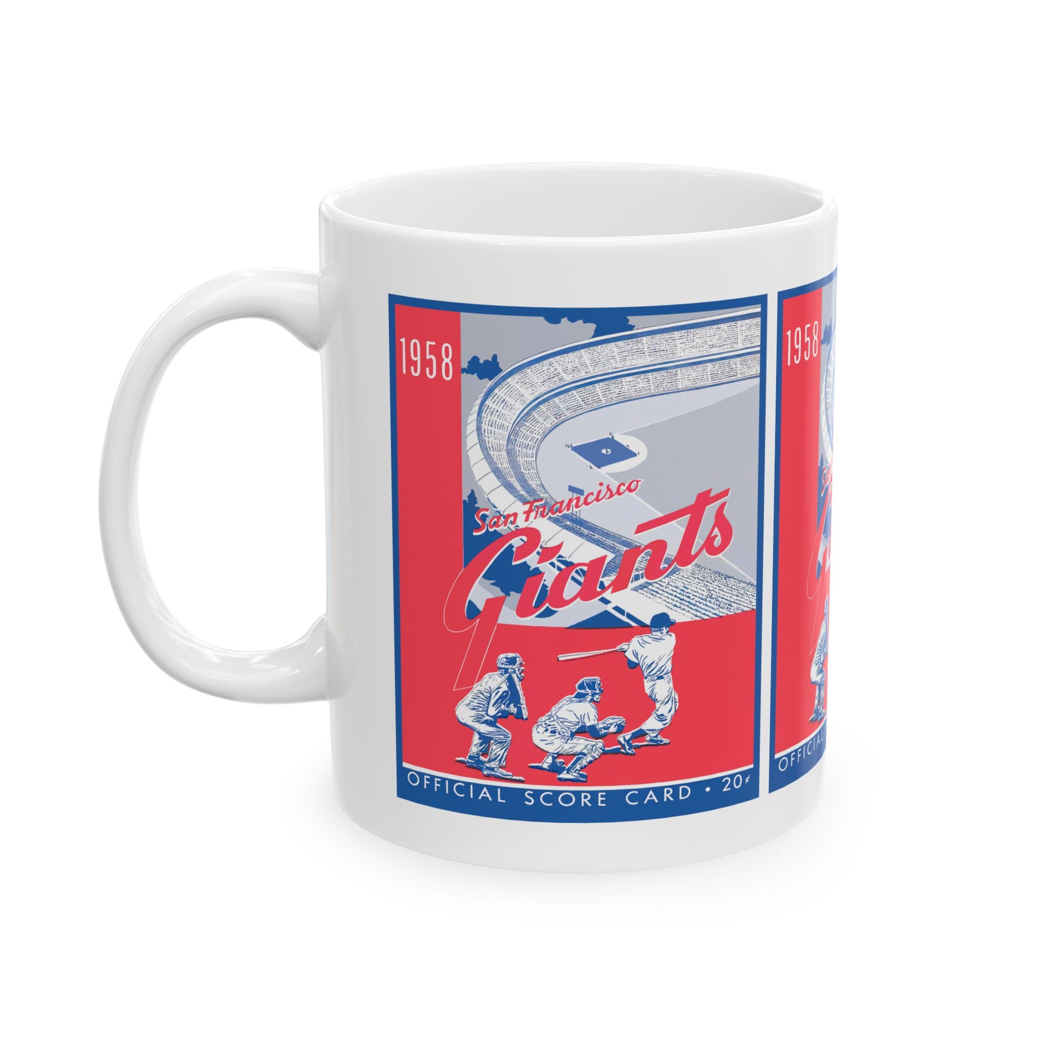 1958 Baseball San Francisco Giants Yearbook Ceramic Mug, 11oz, 15oz - Vintage Sports Fan Gift, Baseball Memorabilia, Sports Collectible