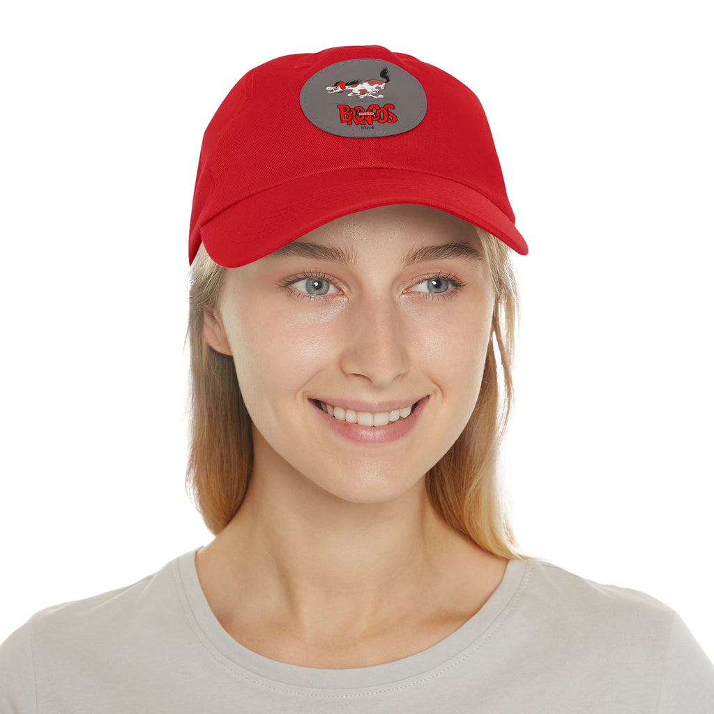 1964 Denver Broncos Football - Dad Hat with Leather Patch (Round)