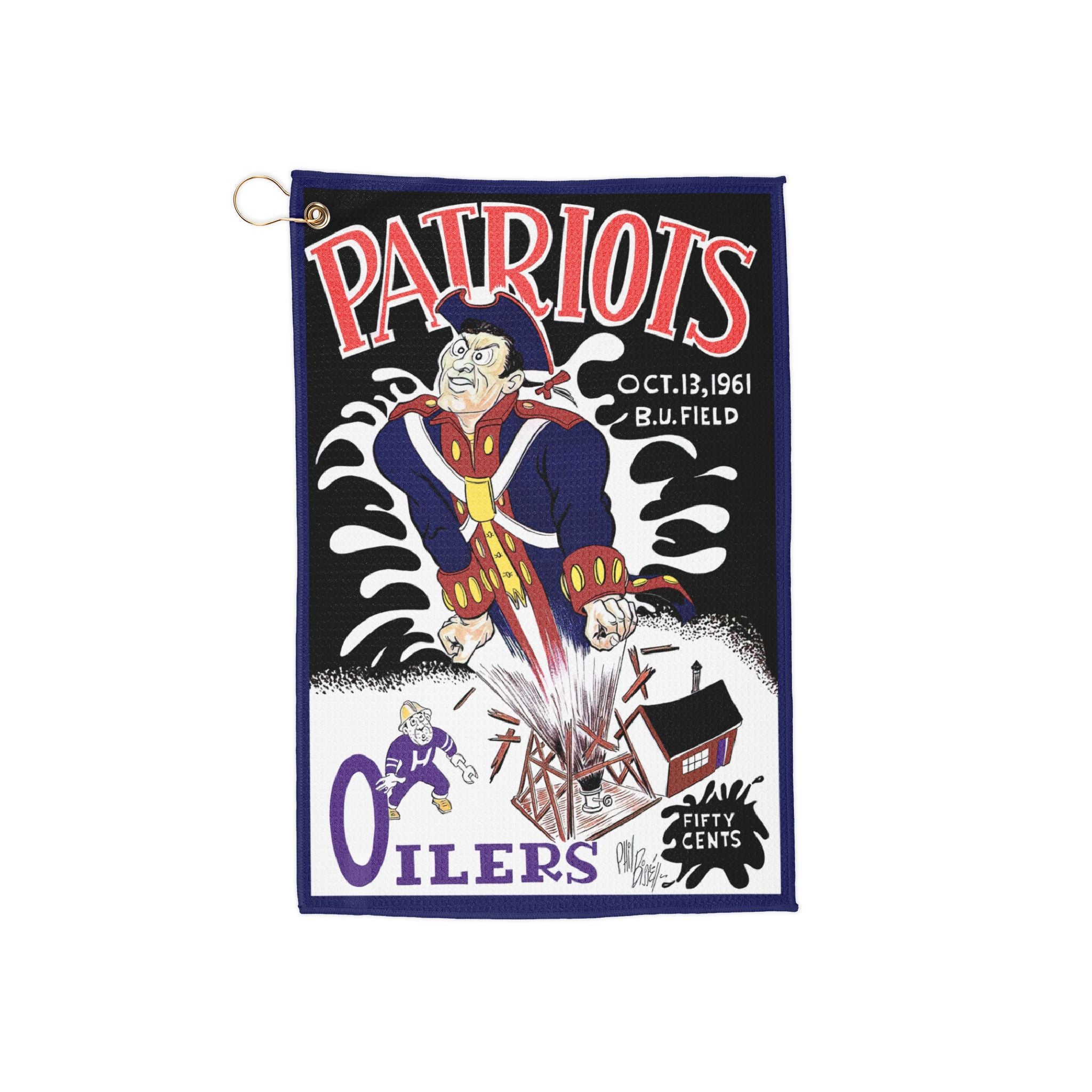 1961 Boston Patriots vs Houston Oilers Football Towel | Golf Towel