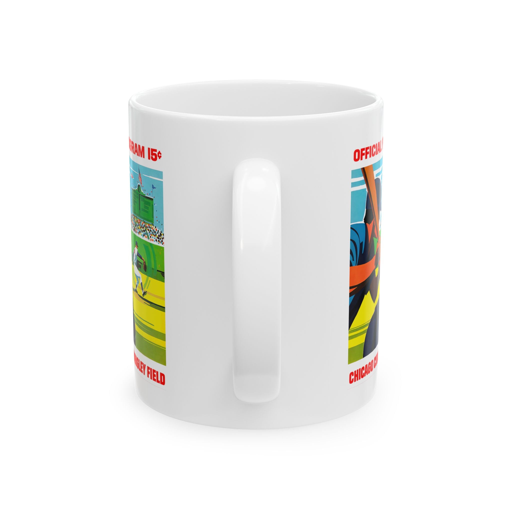 1971 Vintage Chicago Cubs Baseball Program Cover - Ceramic Mug, 11oz
