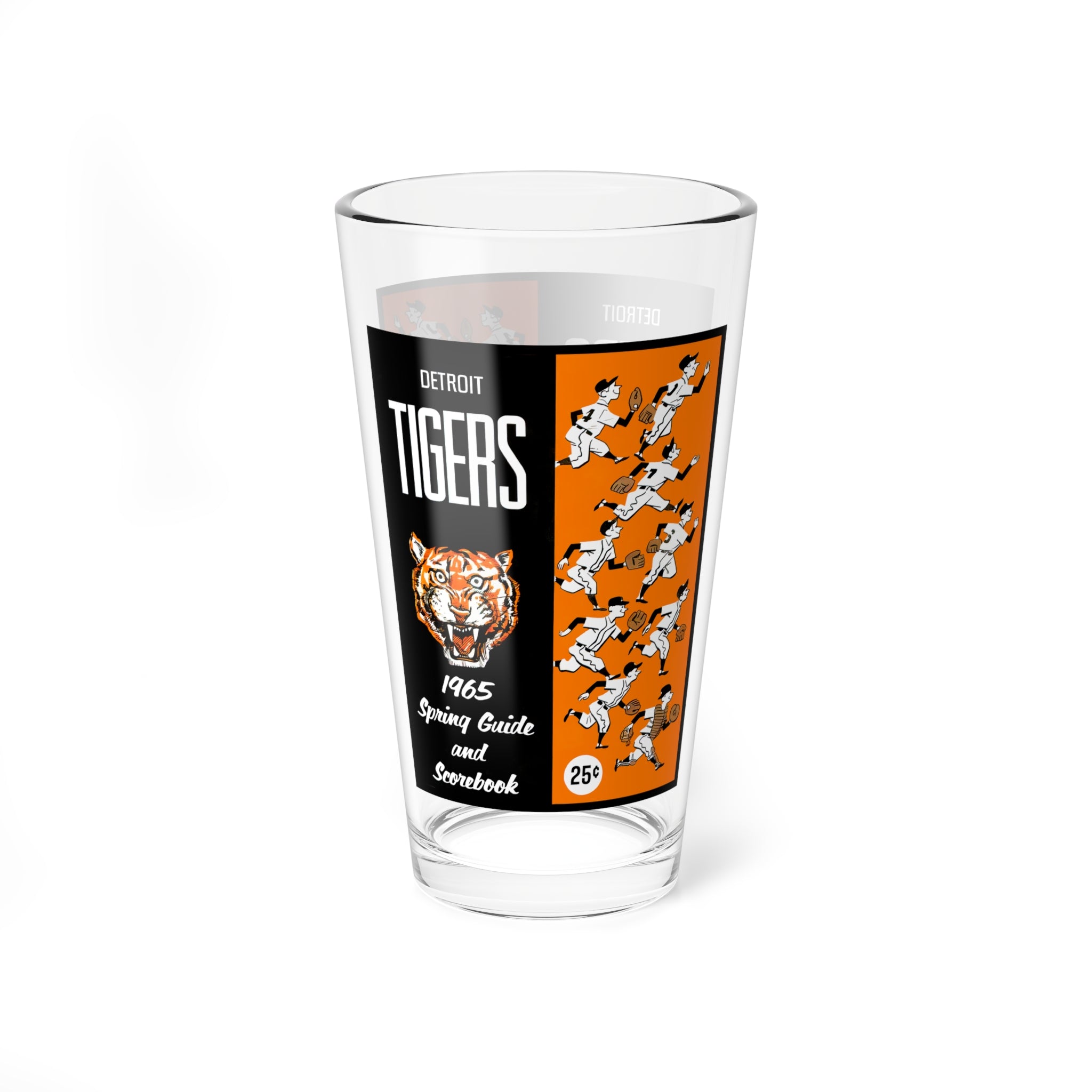 Mixing Glass, 16oz - 1965 Baseball Spring Training Detroit Tigers, Vintage Barware, Gift for Baseball Fans, Sports Memorabilia, Detroit
