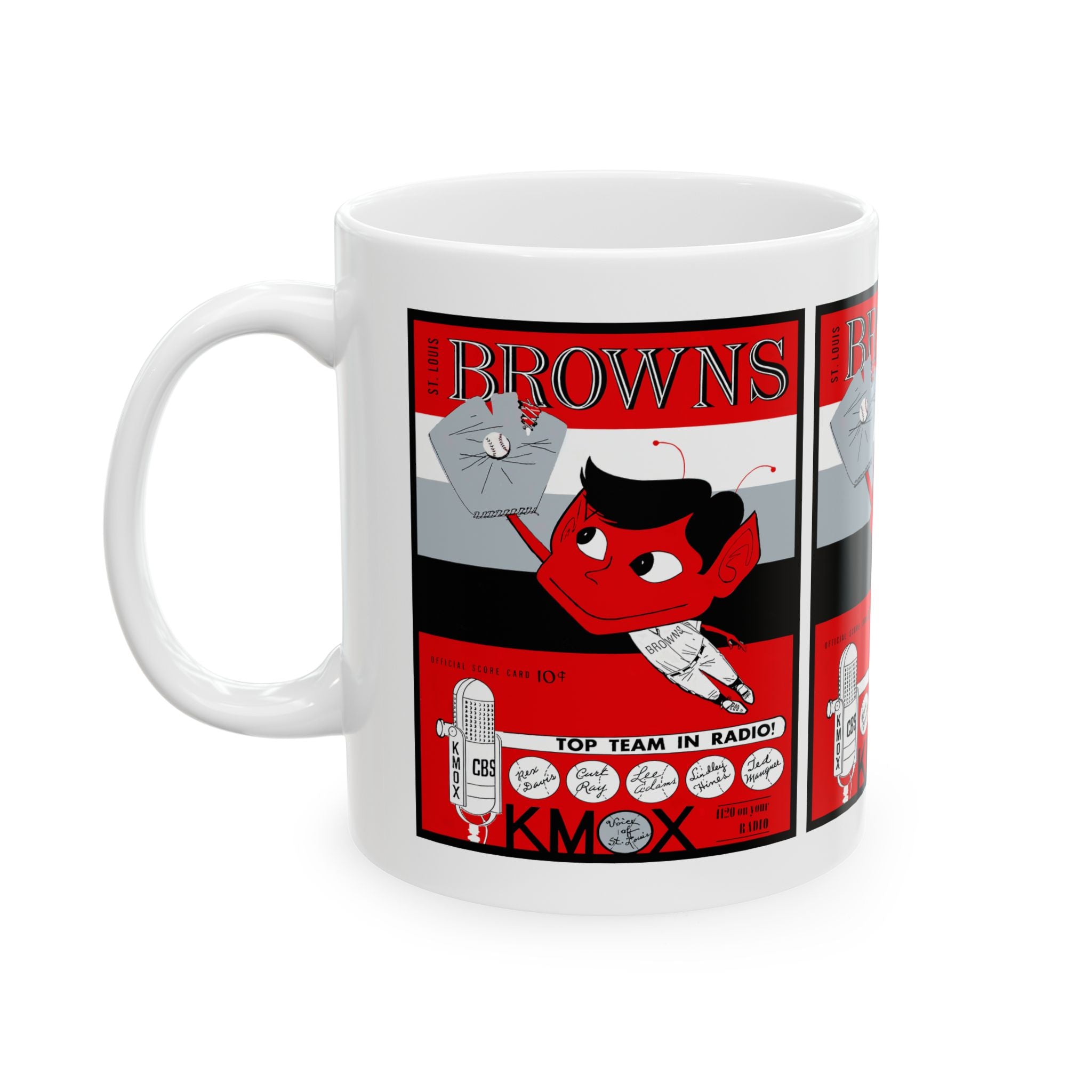 Vintage 1953 St Louis Browns Ceramic Mug, Baseball Fan Gift, Sports Memorabilia, Coffee Cup, Gift for Baseball Enthusiast, Father's Day