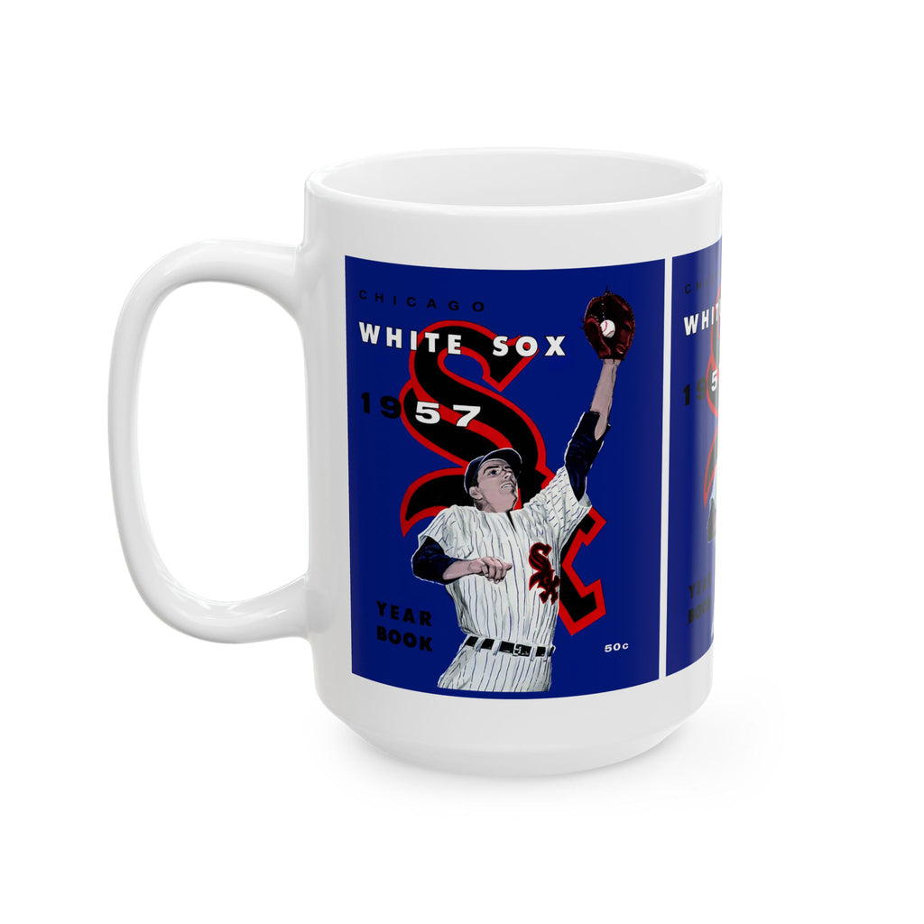 1957 Chicago White Sox Vintage Yearbook Cover Ceramic Mug (11oz, 15oz)