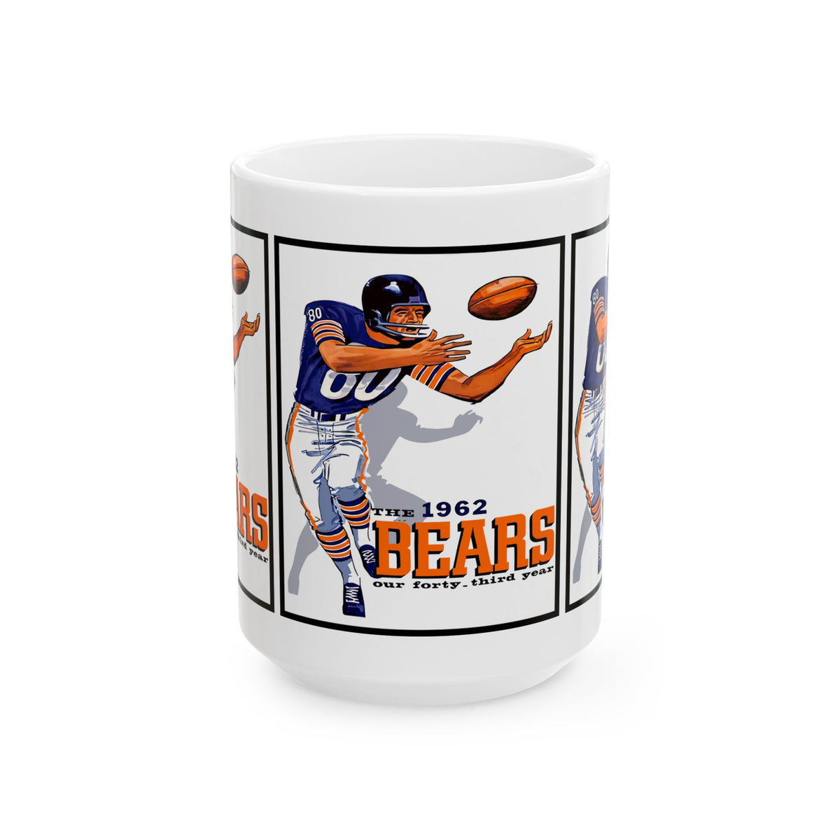 1962 Bears Vintage Football Yearbook Ceramic Mug (11oz & 15oz)