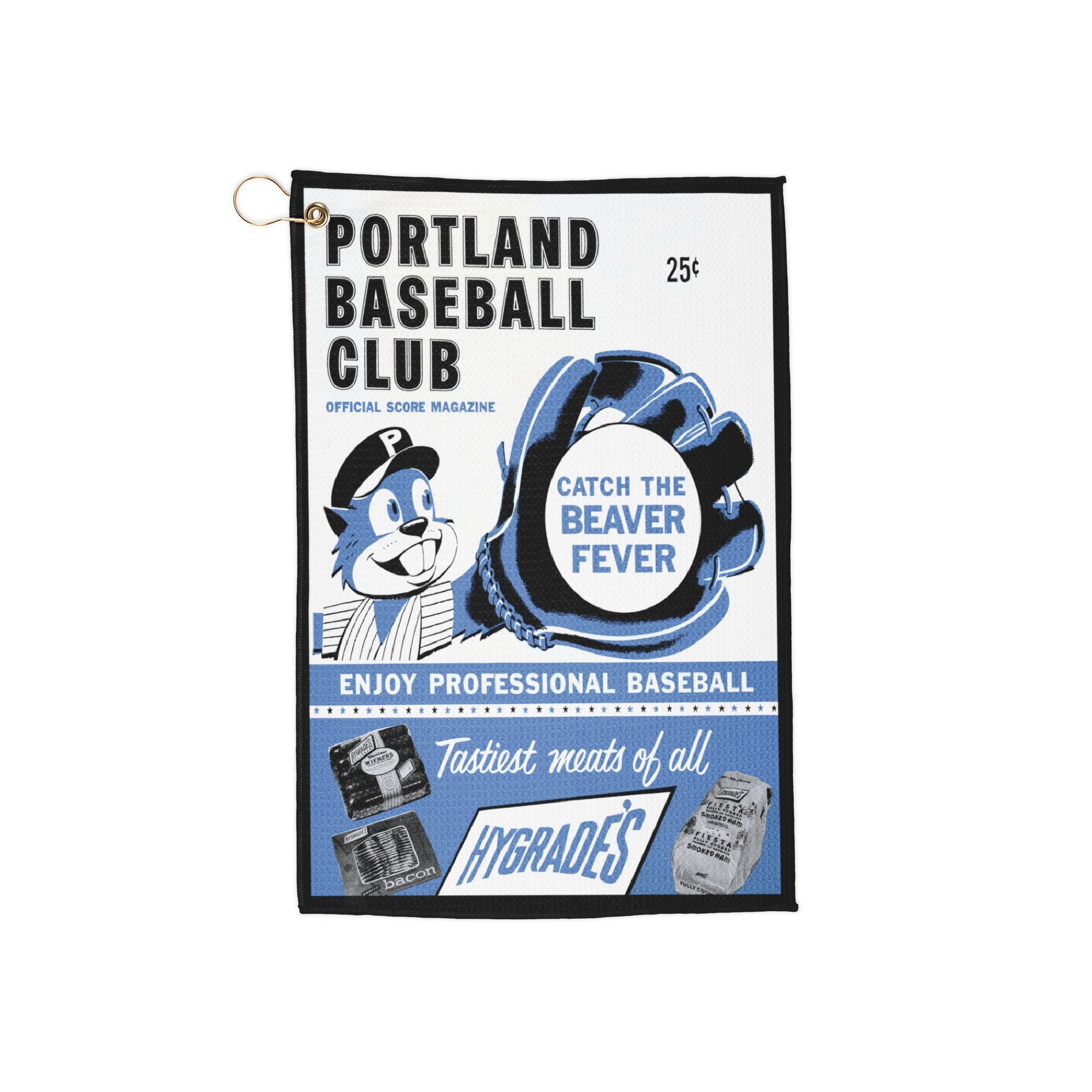 1961 Portland Beavers Baseball Golf Towel
