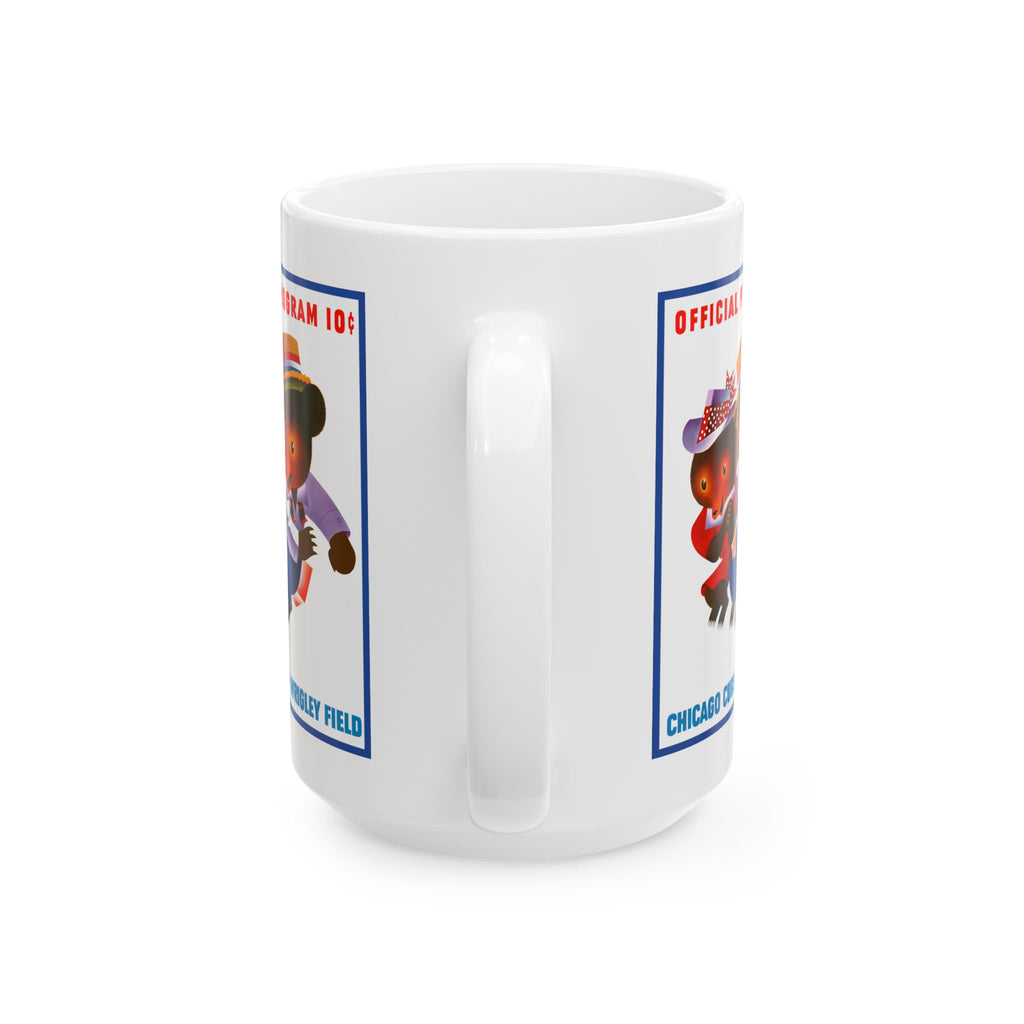 1961 Vintage Baseball Program Chicago Cubs Wrigley Field  - Ceramic Mug