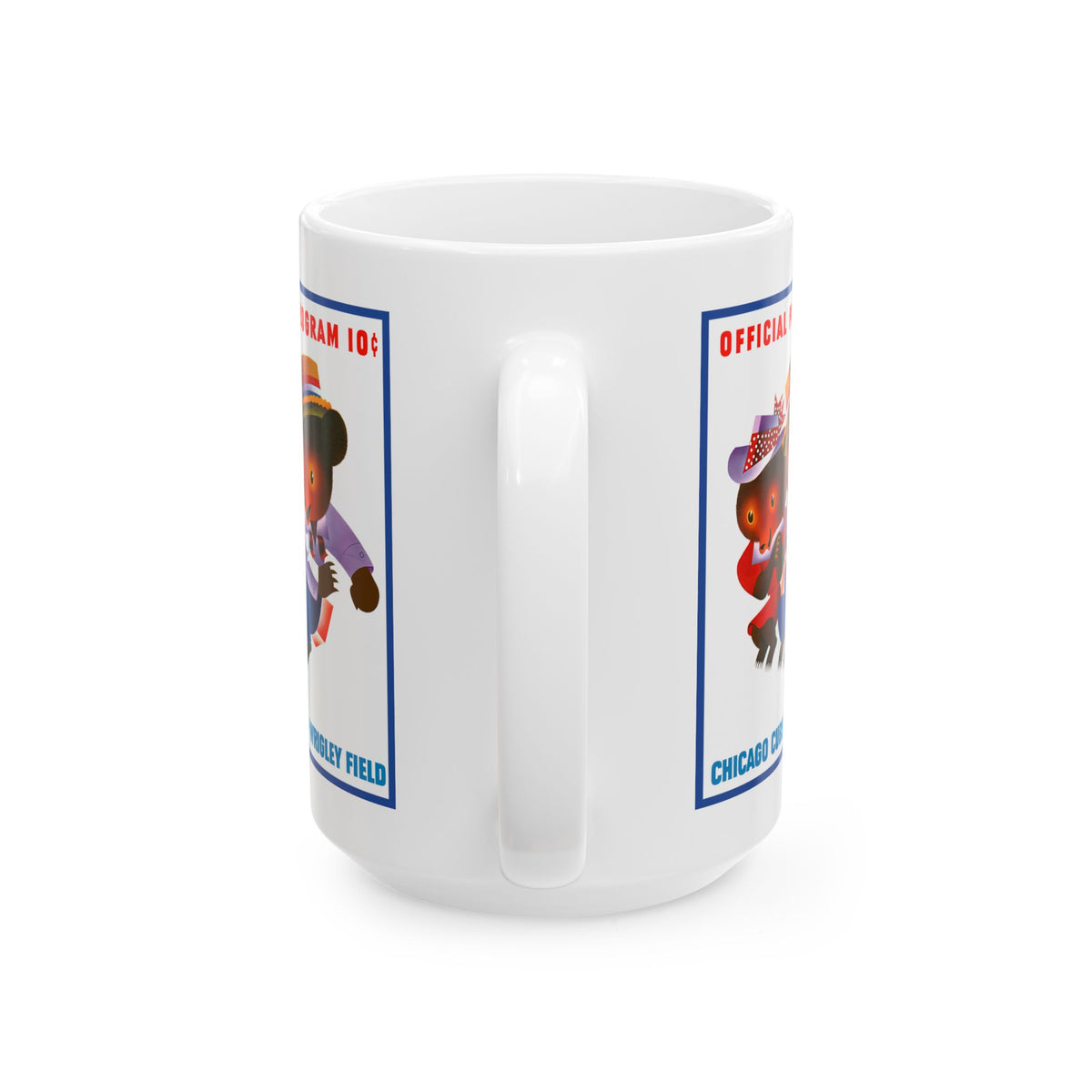 1961 Vintage Baseball Program Chicago Cubs Wrigley Field  - Ceramic Mug