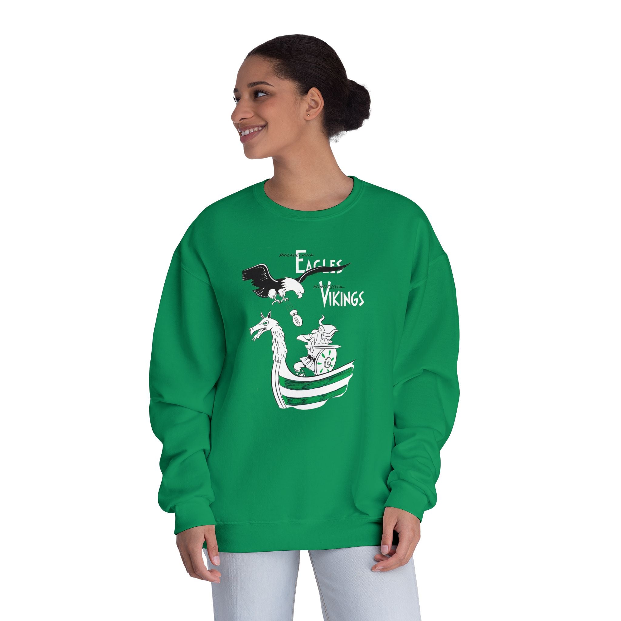 1963 Philadelphia Eagles - Minnesota Vikings Football - NuBlend® Crewneck Sweatshirt