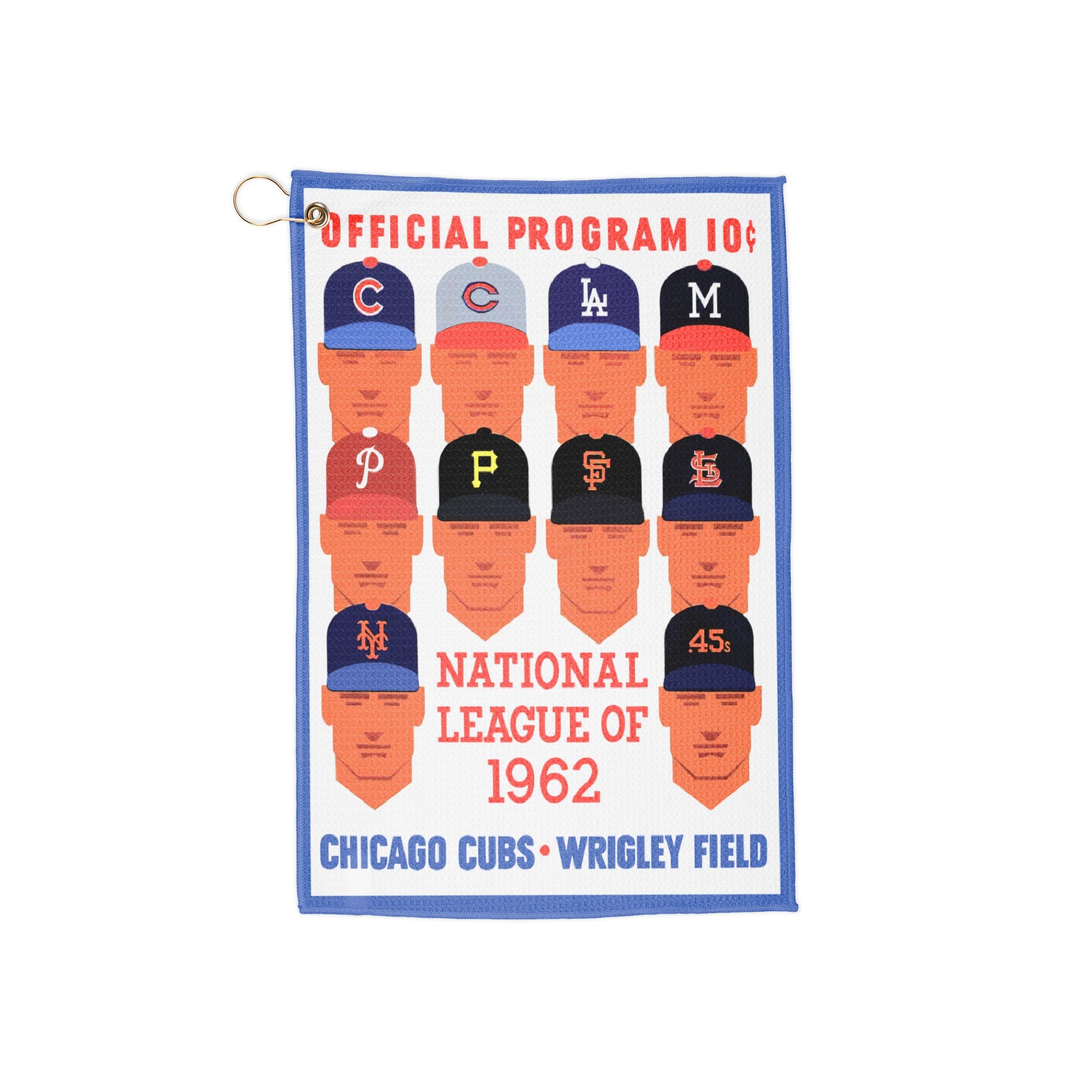 1962 Baseball National League Golf Towel | Vintage Baseball