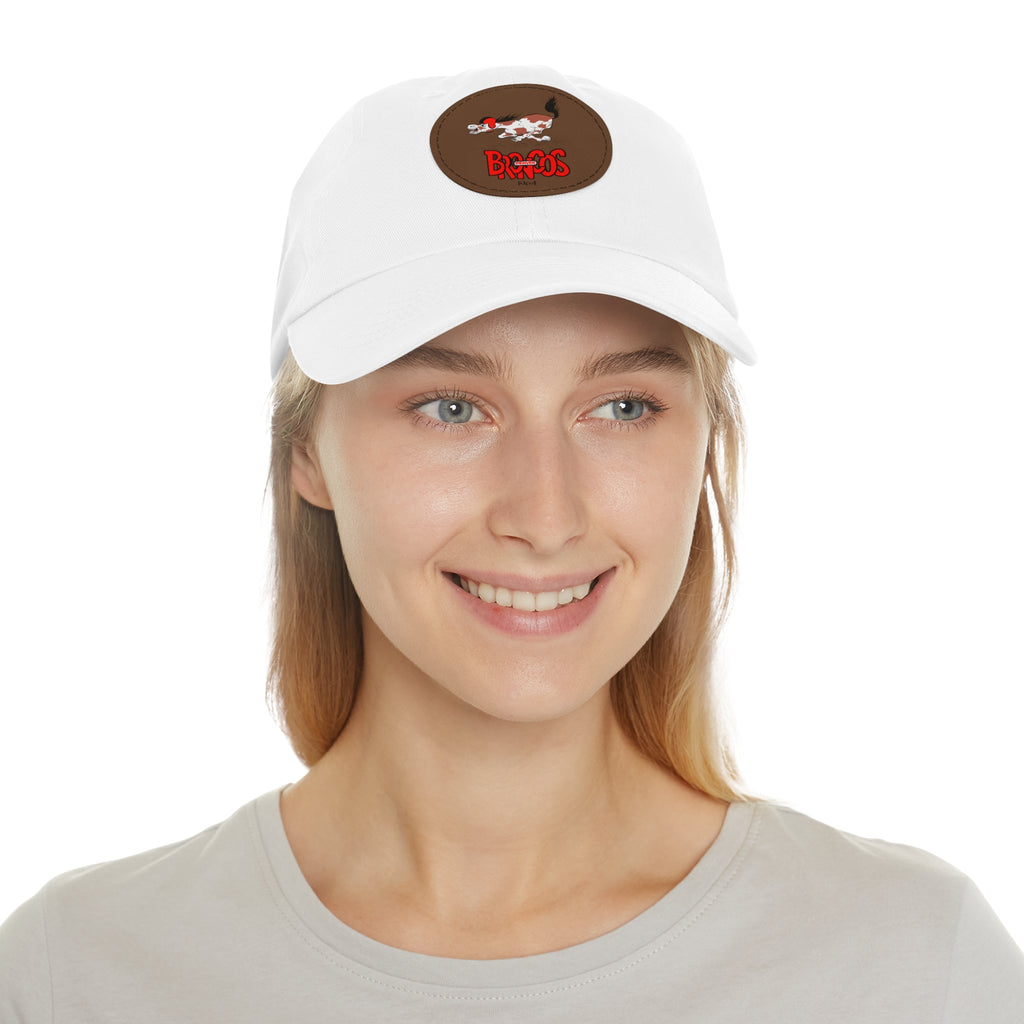 1964 Denver Broncos Football - Dad Hat with Leather Patch (Round)