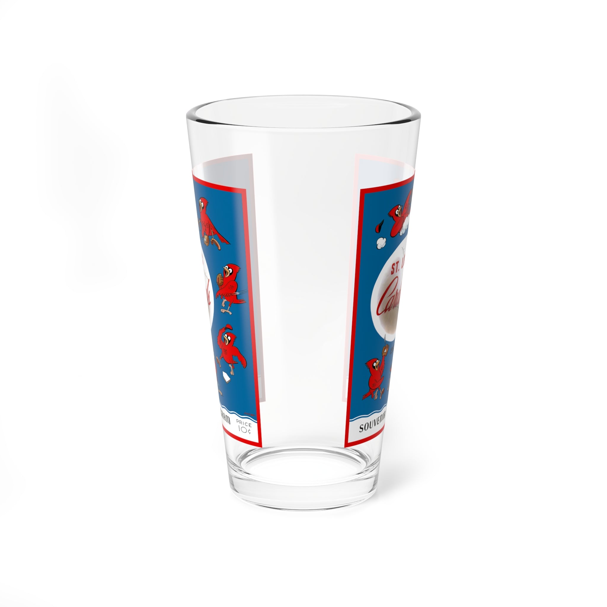 Mixing Glass, 16oz - 1952 Baseball Cardinals Retro Vintage Sports Fan Gift Drinkware, Bartender, Barware, Cocktail Mixer, Man Cave Decor