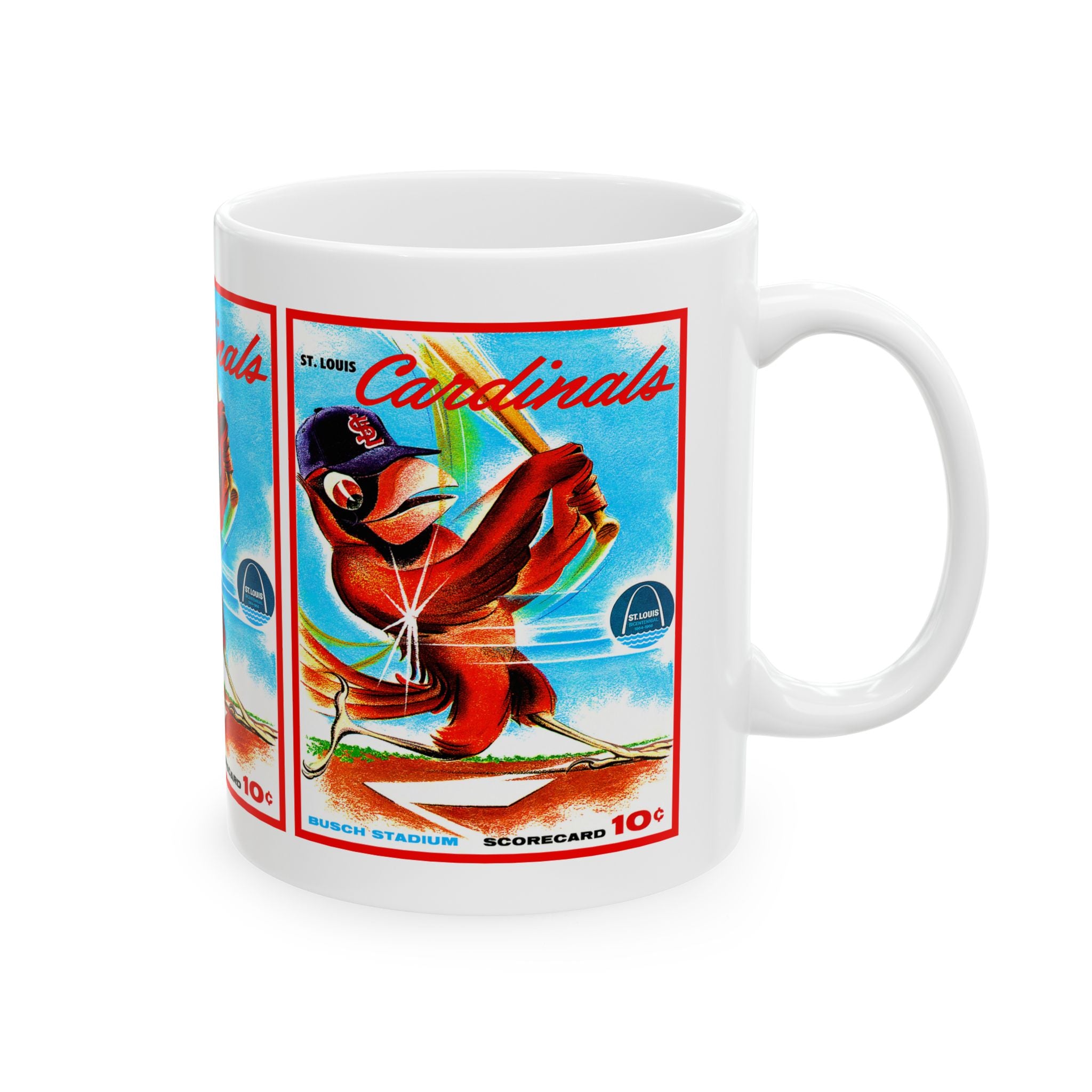 Ceramic Mug, 1964 Baseball St Louis Cardinals, Sports Fan Gift, Coffee Cup, Gift for Baseball Lover, Vintage Baseball Mug Memorabilia,