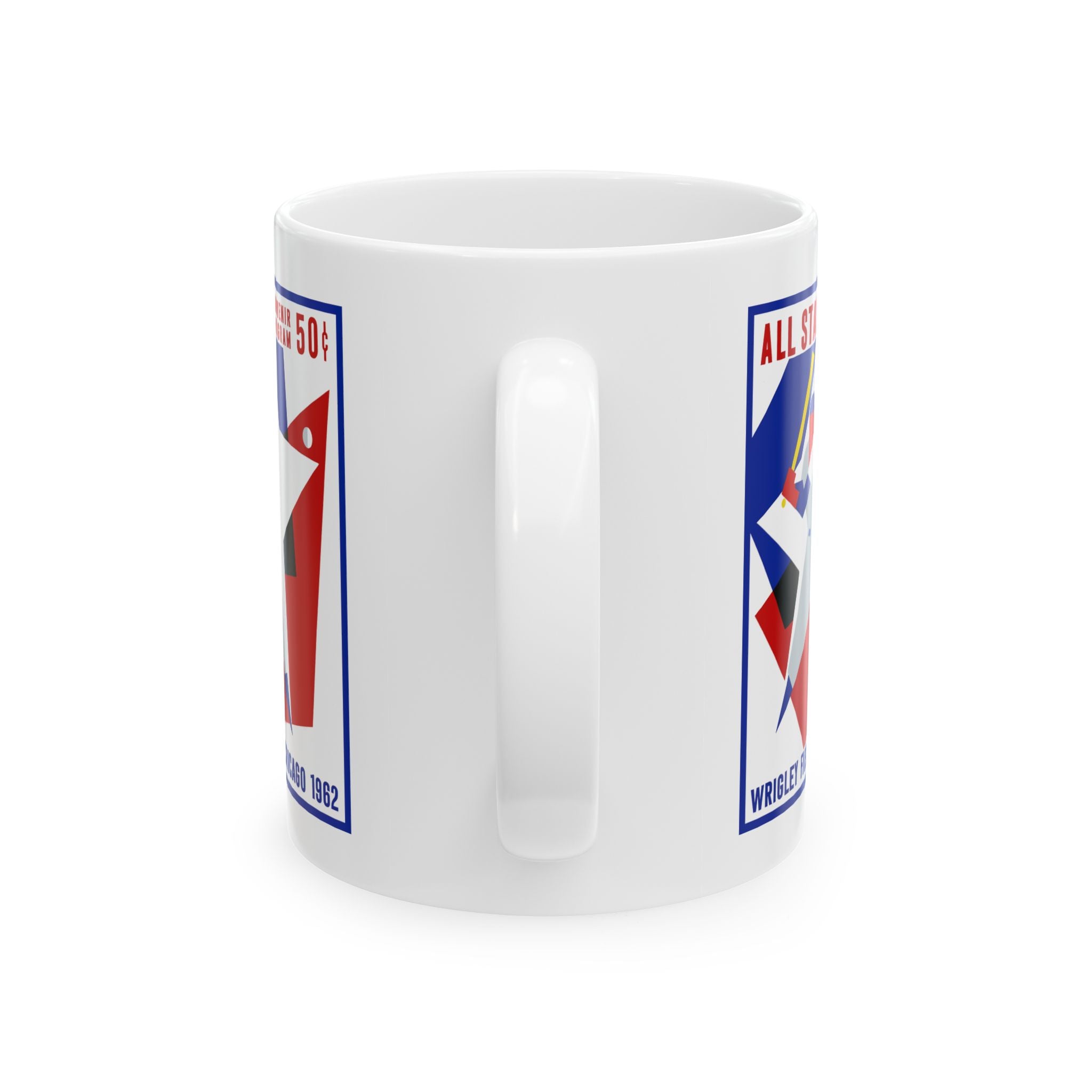 All Star Baseball Vintage Souvenir Mug — Wrigley Field 1962 Ceramic Coffee Cup (11oz/15oz)
