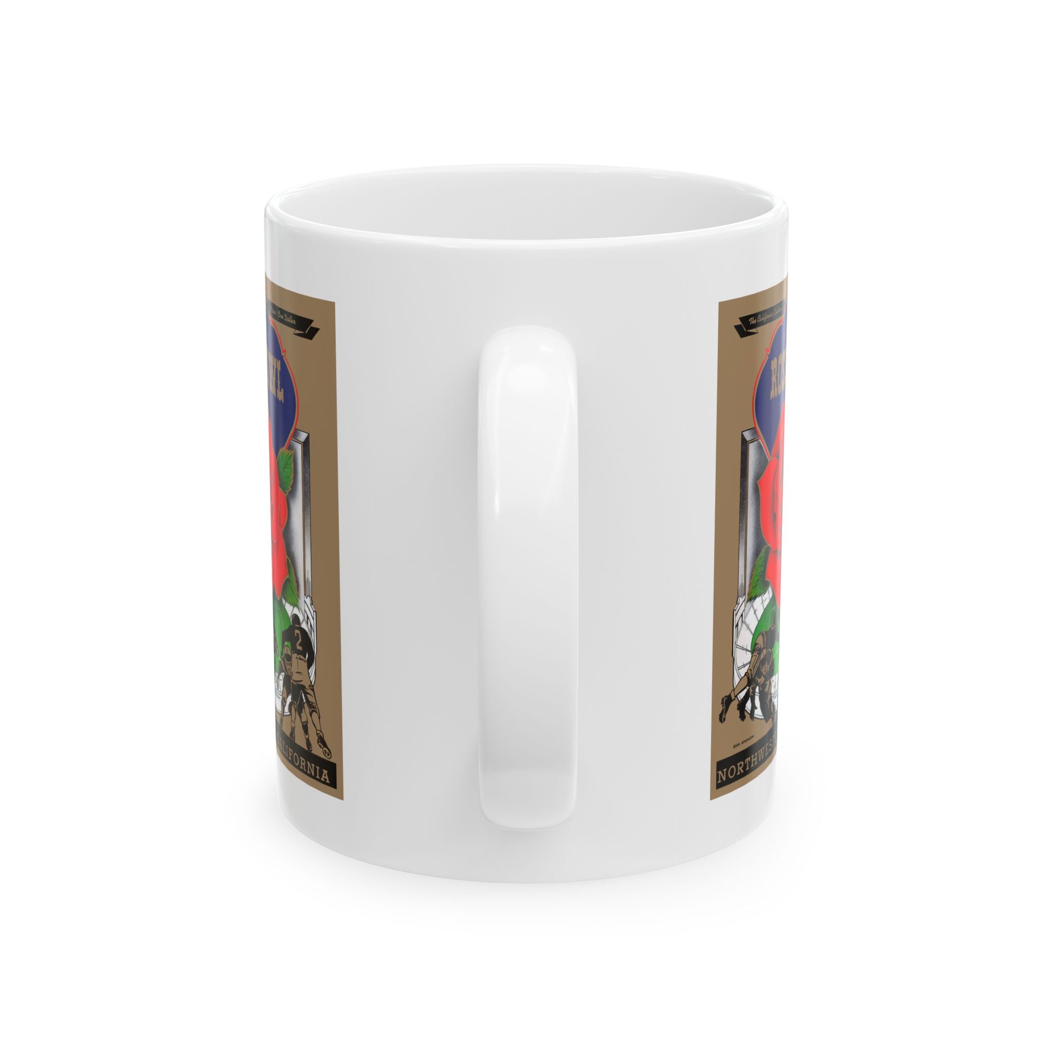 1949 Vintage Rose Bowl - Northwestern Wildcats - California Bears Football Program Cover - Ceramic Mug, 11oz