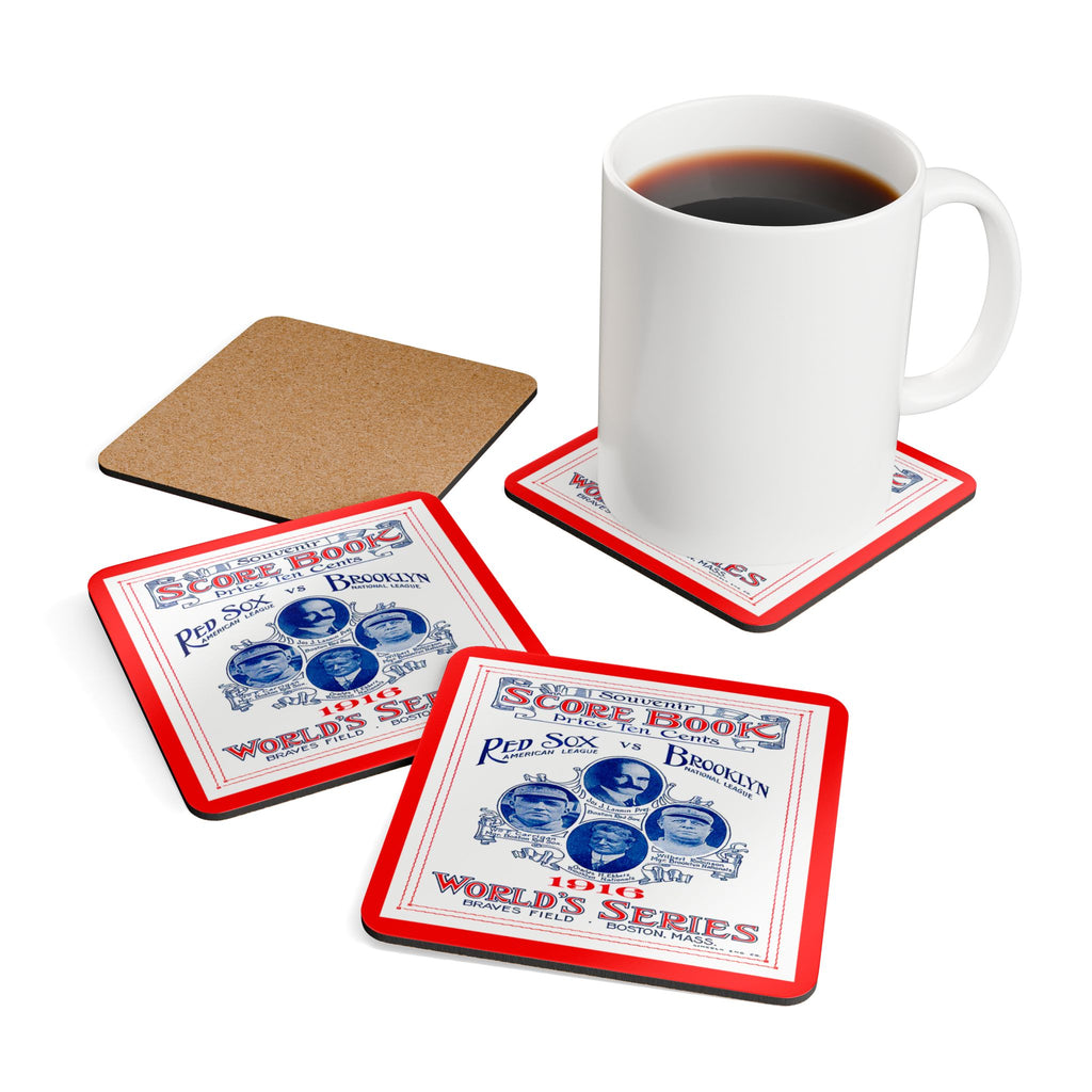 Baseball 1916 World Series Coaster Brooklyn Boston Memorabilia, Sports Coaster, Sports Fan Gift, Baseball Collectibles, Kitchen Decor
