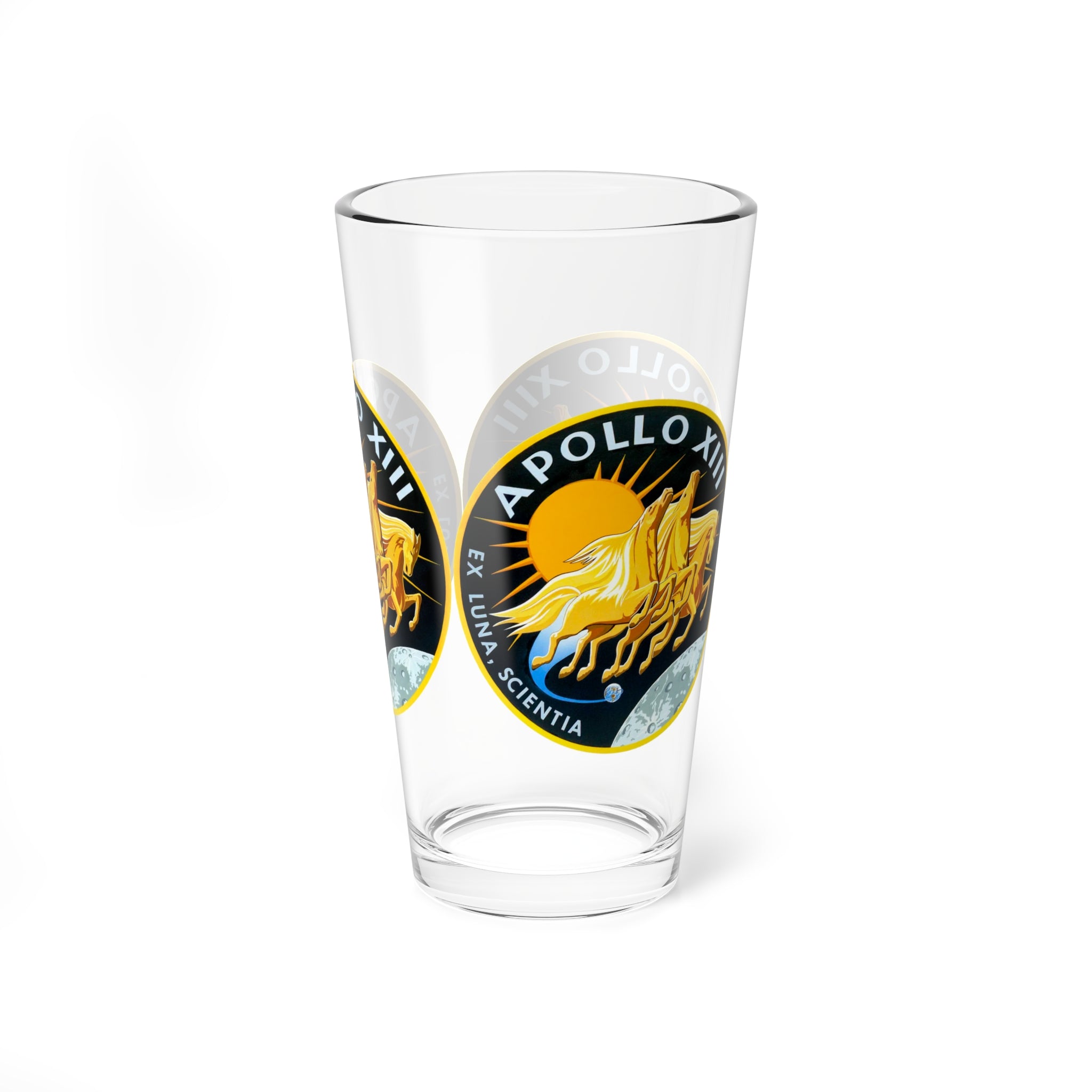 NASA Apollo 13 - Flight Patch -  Pint Glass, 16oz