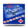 1951 Vintage Brooklyn Dodgers Baseball Program Cover - Acrylic Wall Clock