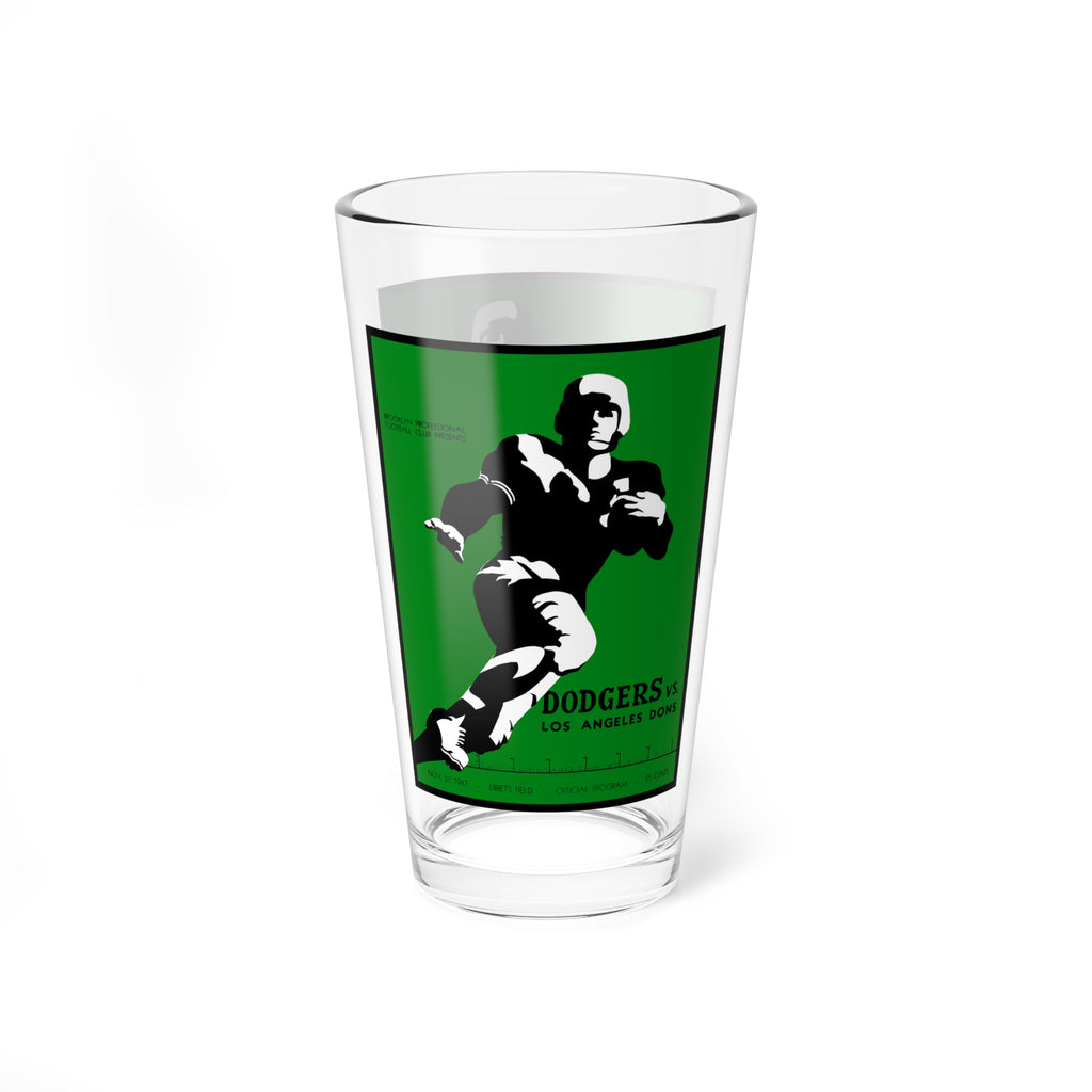 1947 Football Los Angeles Dons- Brooklyn Dodgers Mixing Glass — Retro Football 16oz