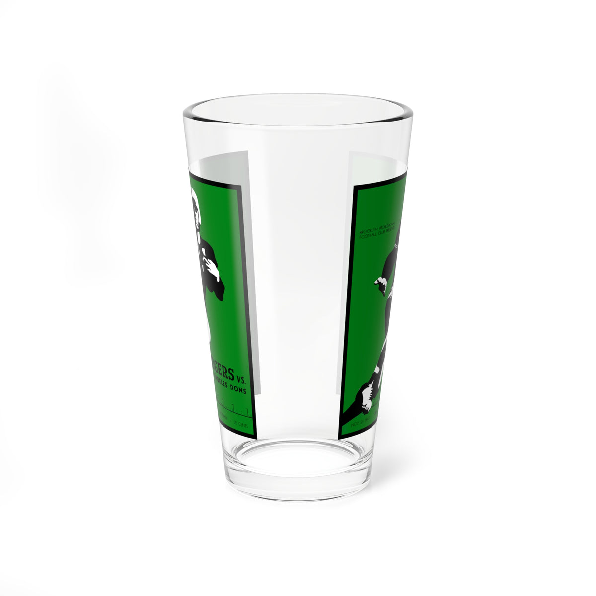 1947 Football Los Angeles Dons- Brooklyn Dodgers Mixing Glass — Retro Football 16oz